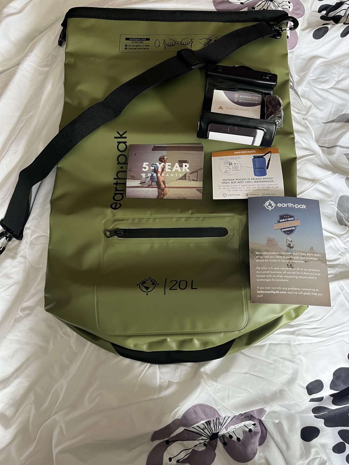 Earth Pak Waterproof Dry Bag with Zippered Pocket - Waterproof Dry Bag Backpack Keeps Gear Dry customer photo 2