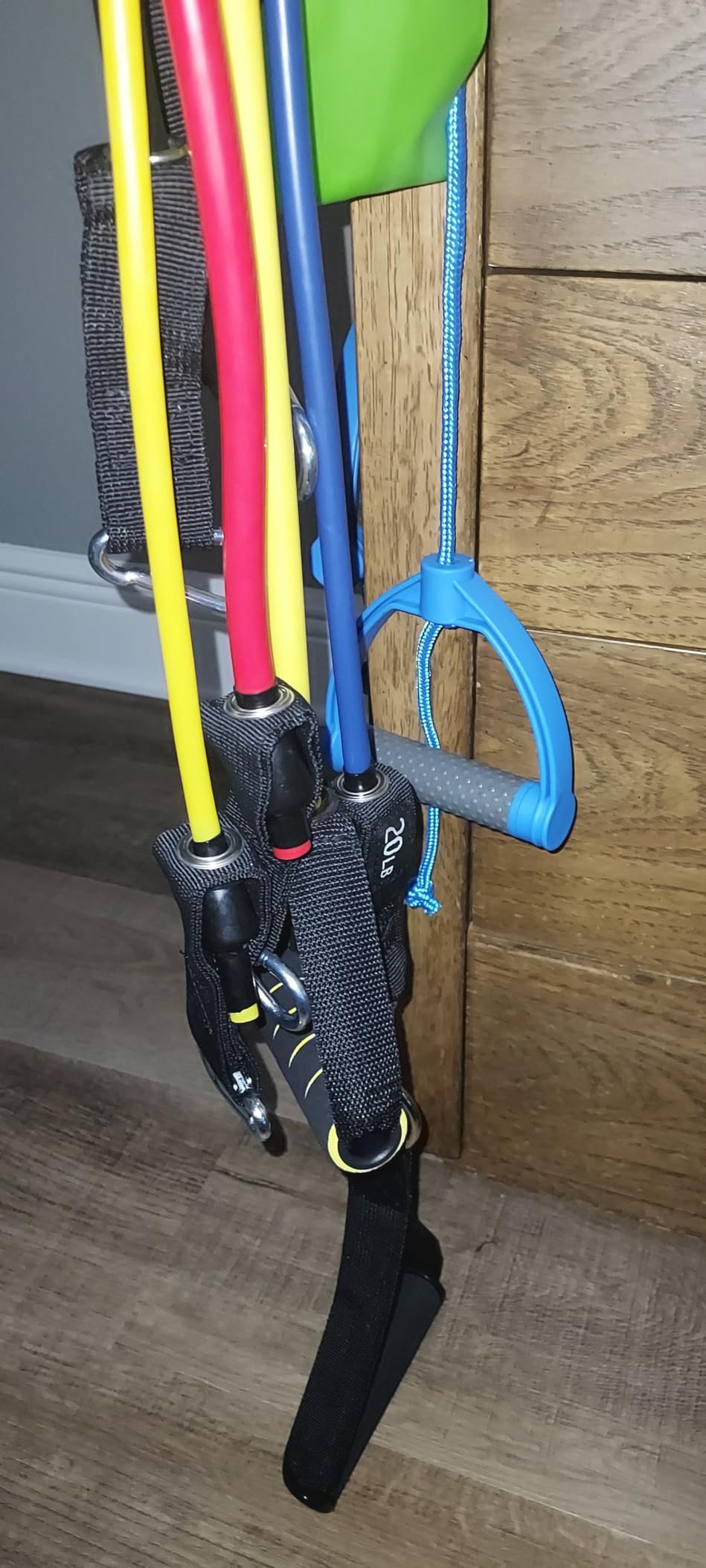 WHATAFIT Resistance Bands with Handles, 5-Level Exercise Bands for Workout | Natural latex, 10-50 lbs, stackable to 150, Ankle Straps, Door Anchor, Guide. For Strength, Yoga, Home Gym, Travel & Workout. customer photo 1