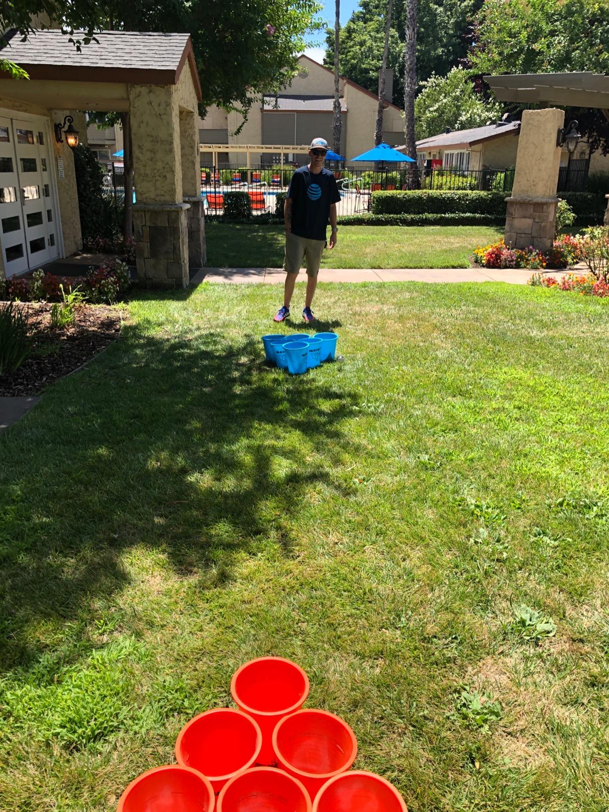 BucketBall | Original, Largest & Most Durable Brand | Supports USA Jobs | Ultimate Outdoor & Tailgate Game | Perfect for Beach, Pool, Lawn, Yard, Camping customer photo 2