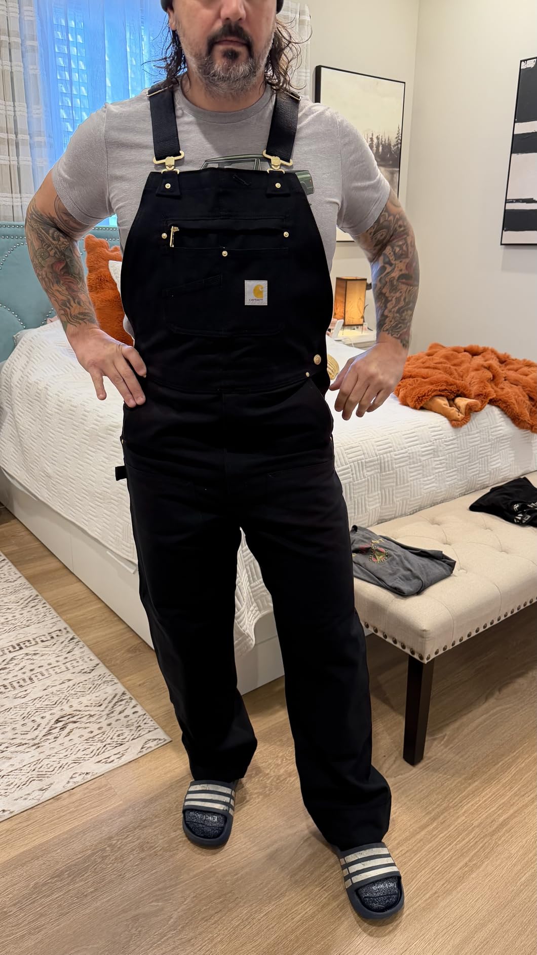 Carhartt Men's Iconic R01 Duck Bib Overall customer photo 1