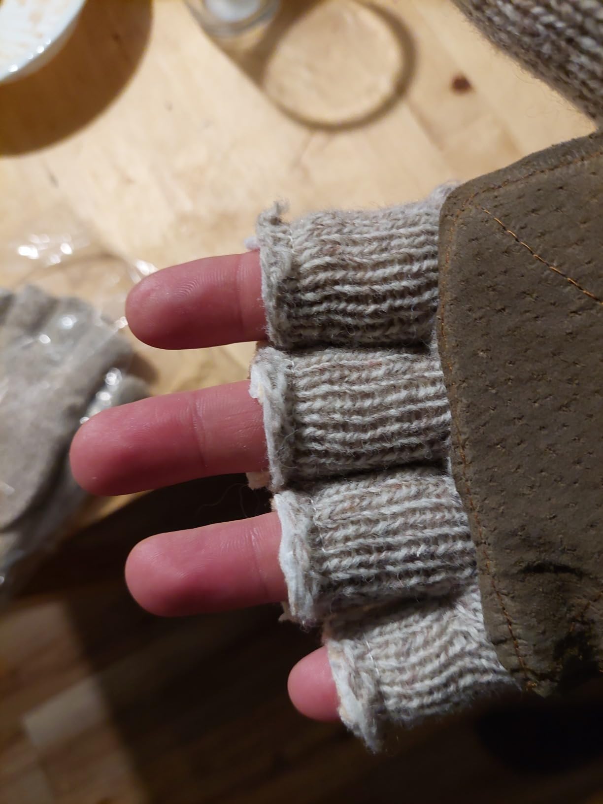 RefrigiWear Insulated Ragg Wool Convertible Mitten, Fingerless Gloves customer photo 2