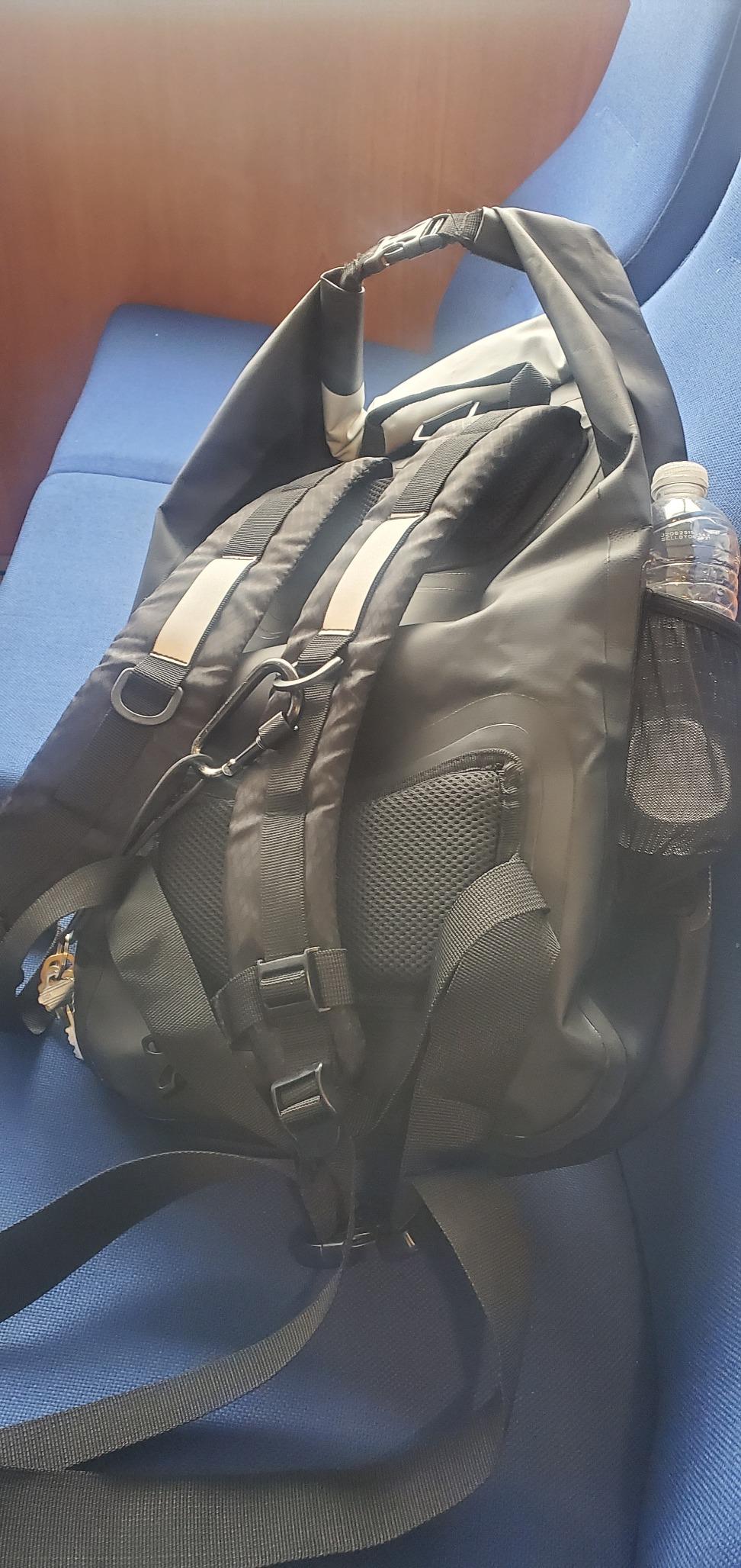Oak Creek Canyon Falls 30L Dry Bag Backpack. Premium Waterproof Backpack with Padded Shoulder Straps. PVC Construction. Keep Your Gear Dry customer photo 2