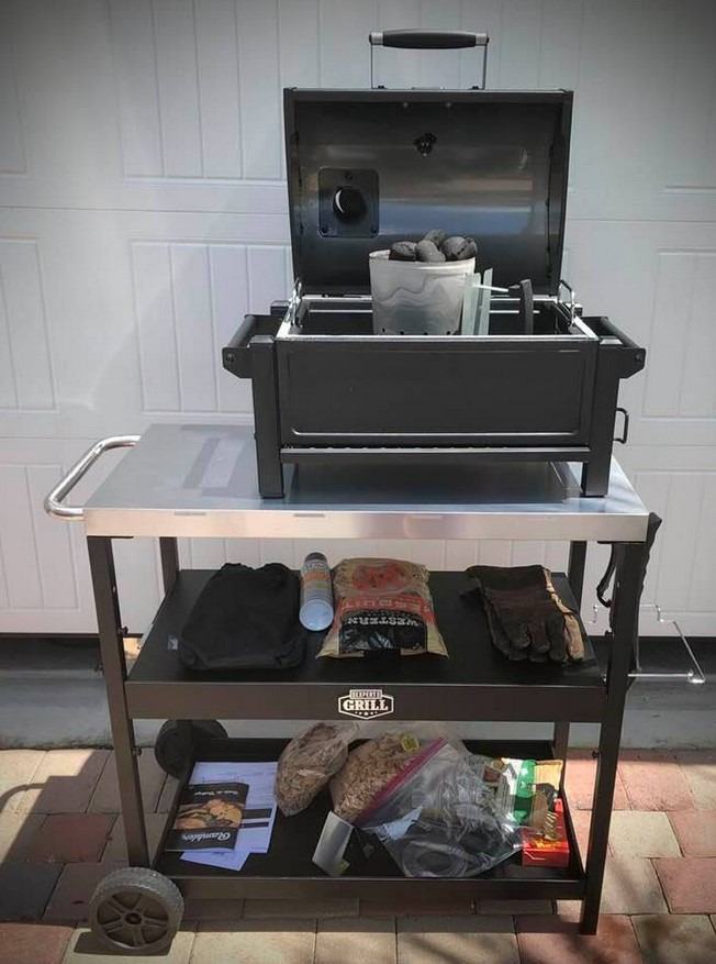 Oklahoma Joe's Rambler Portable Charcoal Grill with 218 sq. in. Cooking Area in Black customer photo 1
