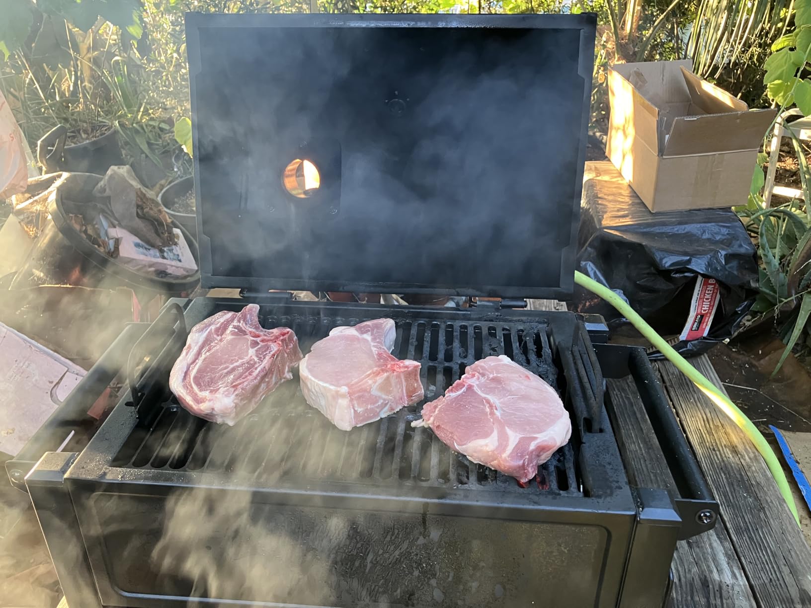 Oklahoma Joe's Rambler Portable Charcoal Grill with 218 sq. in. Cooking Area in Black customer photo 2