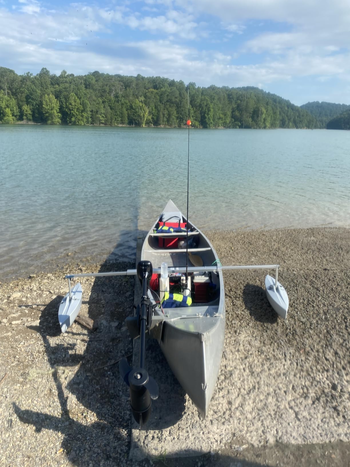 Hydrodynamic Canoe Stabilizer Float Package customer photo 1