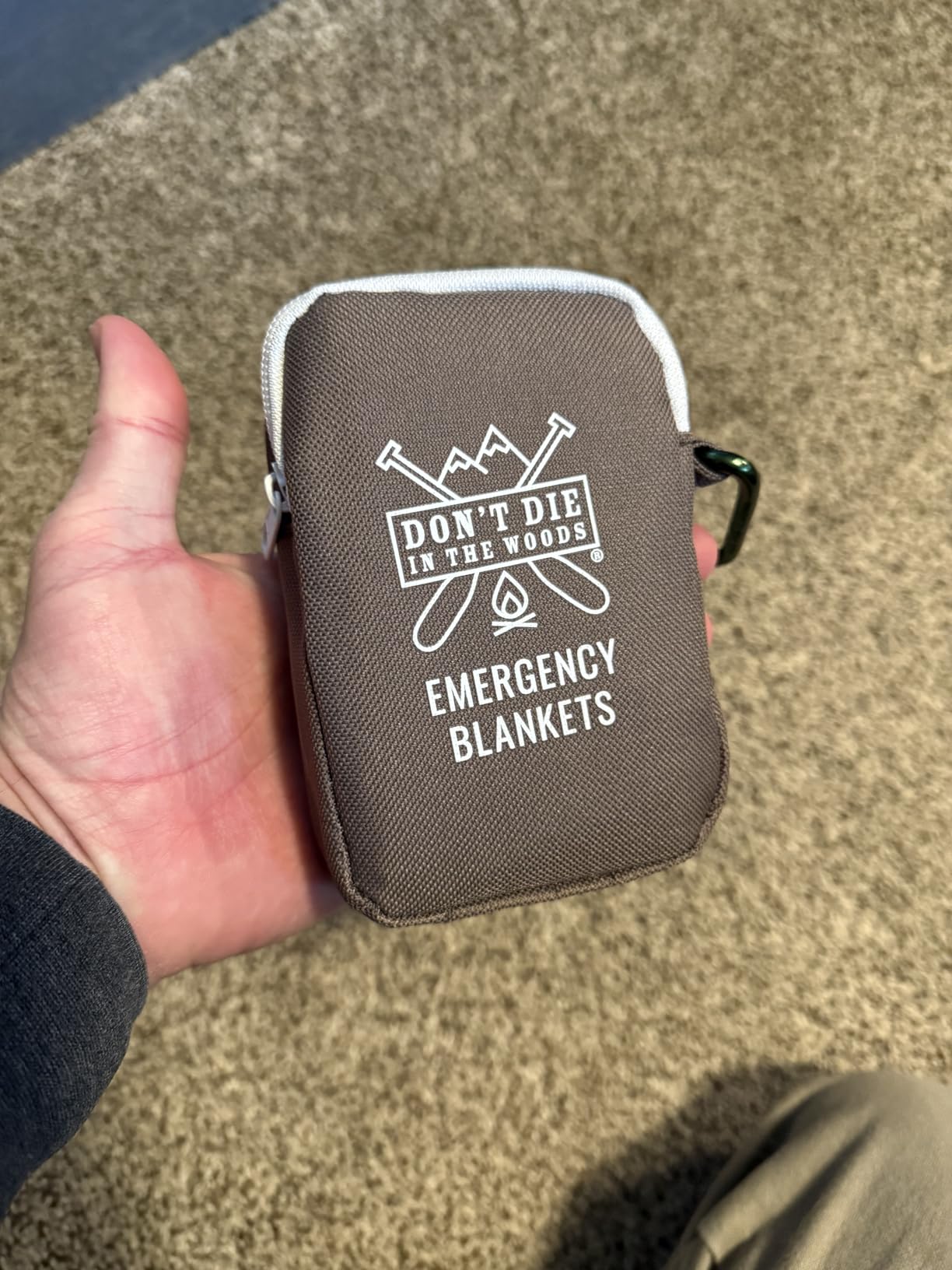Don't Die In The Woods - Freakin' Huge Emergency Blankets [4-Pack] Extra Large Thermal Mylar Space Blanket - One of The Ten Essentials Outdoor Survival Gear for Hiking Camping First Aid Kit (Orange) customer photo 2