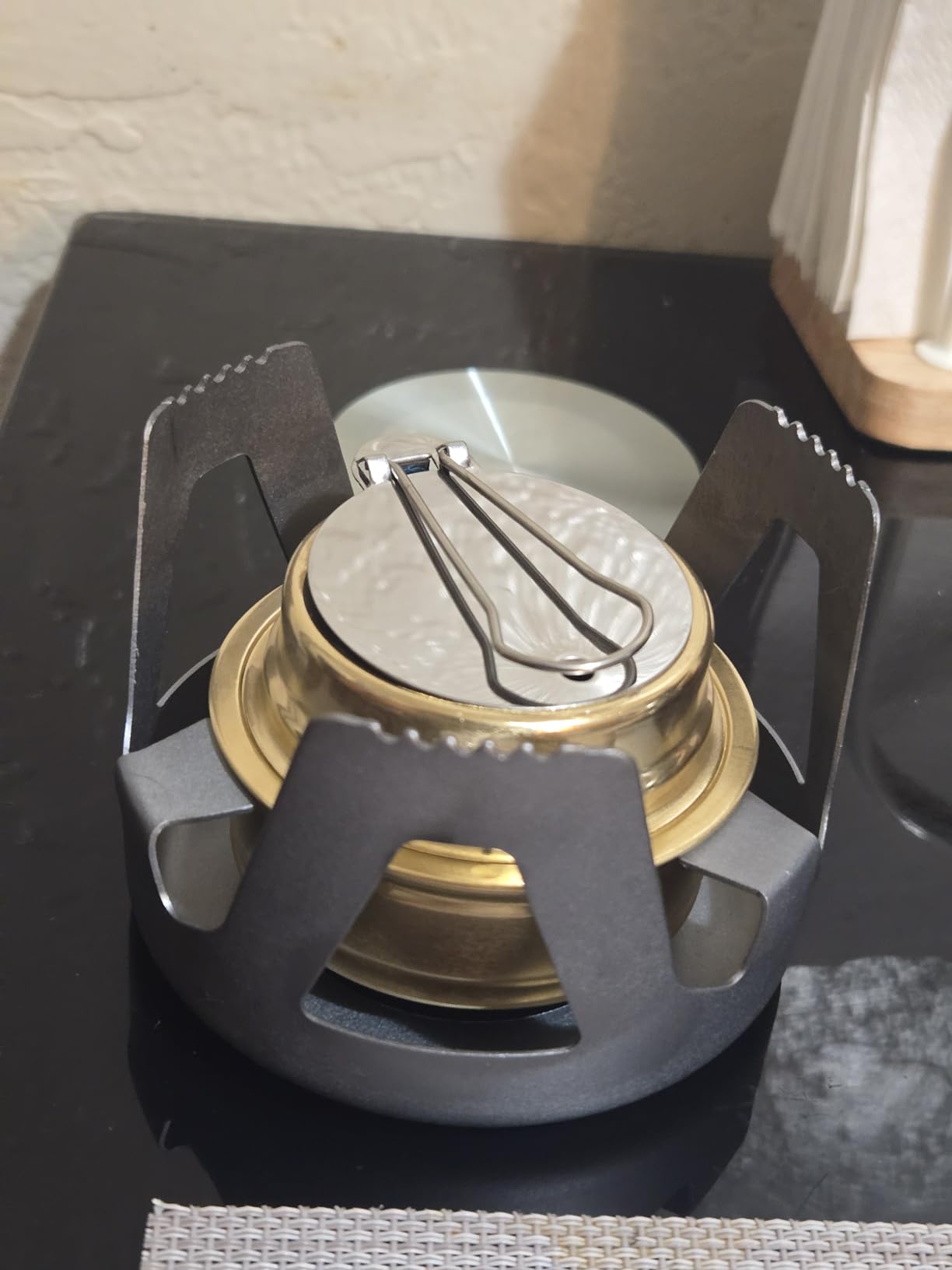 Portable Outdoor Mini Alcohol Stove Burner Ultralight Camping Cookware Set customer photo 2