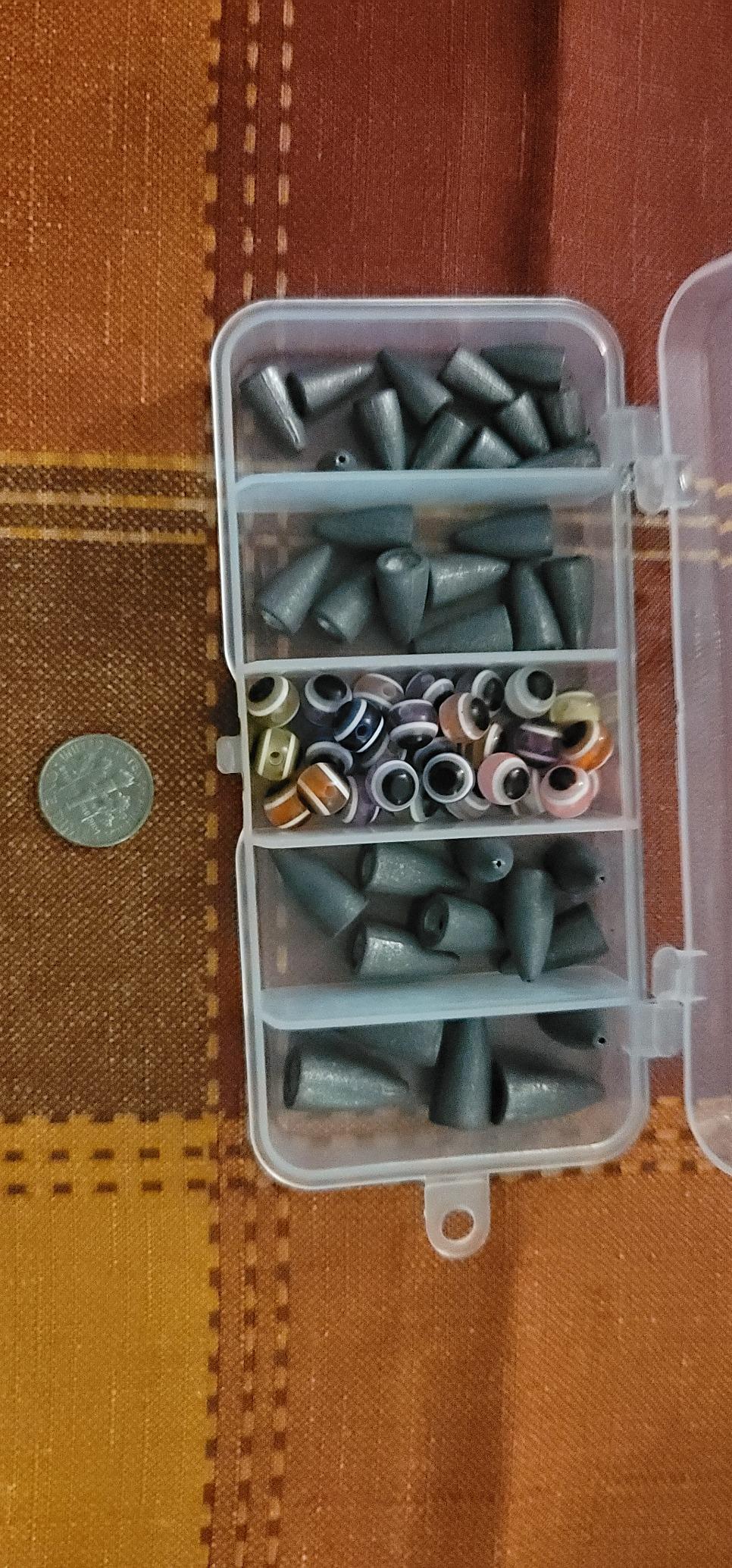 THKFISH Fishing Weights Sinkers Fishing Beads Bullet Sinkers Carolina Rig Texas Rig Kit Fishing Accessories Kit 64pcs/219pcs customer photo 1