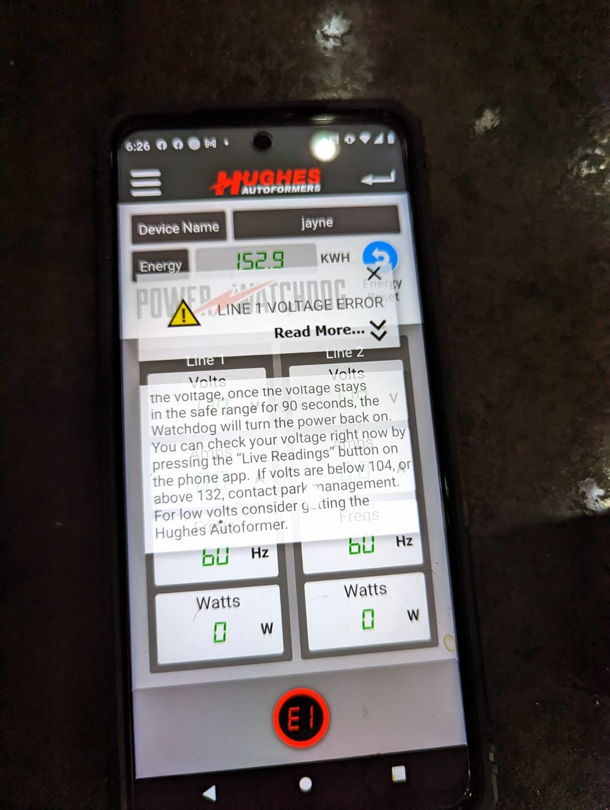 Power Watchdog PWD50EPO Smart RV Surge Protector, 50A, Bluetooth, IP65 customer photo 2