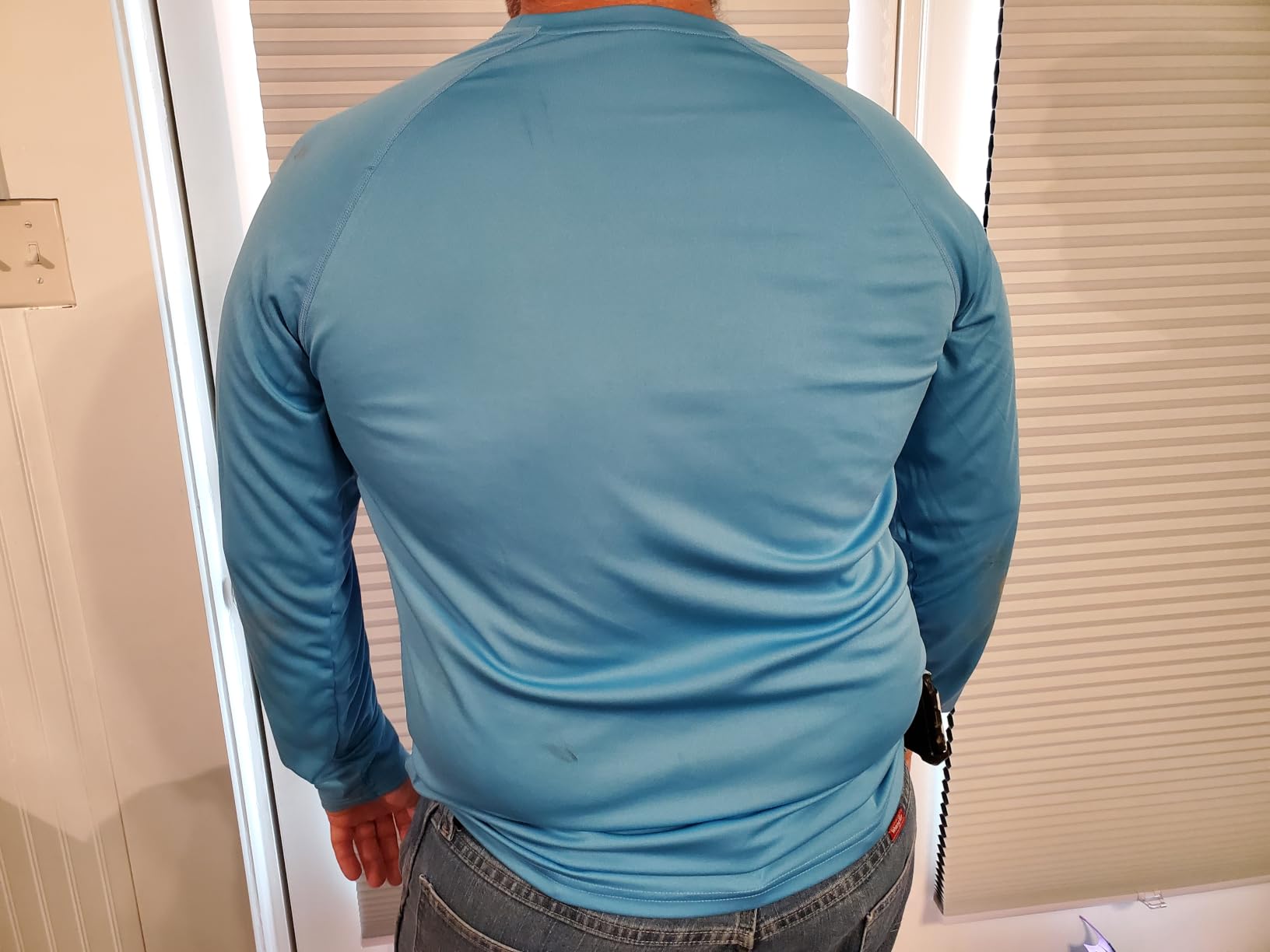 Men's UPF 50+ Sun Protection Shirts Long Sleeve Rash Guard, Quick Dry 4-Way Stretch for Fishing Swimming Surfing customer photo 1