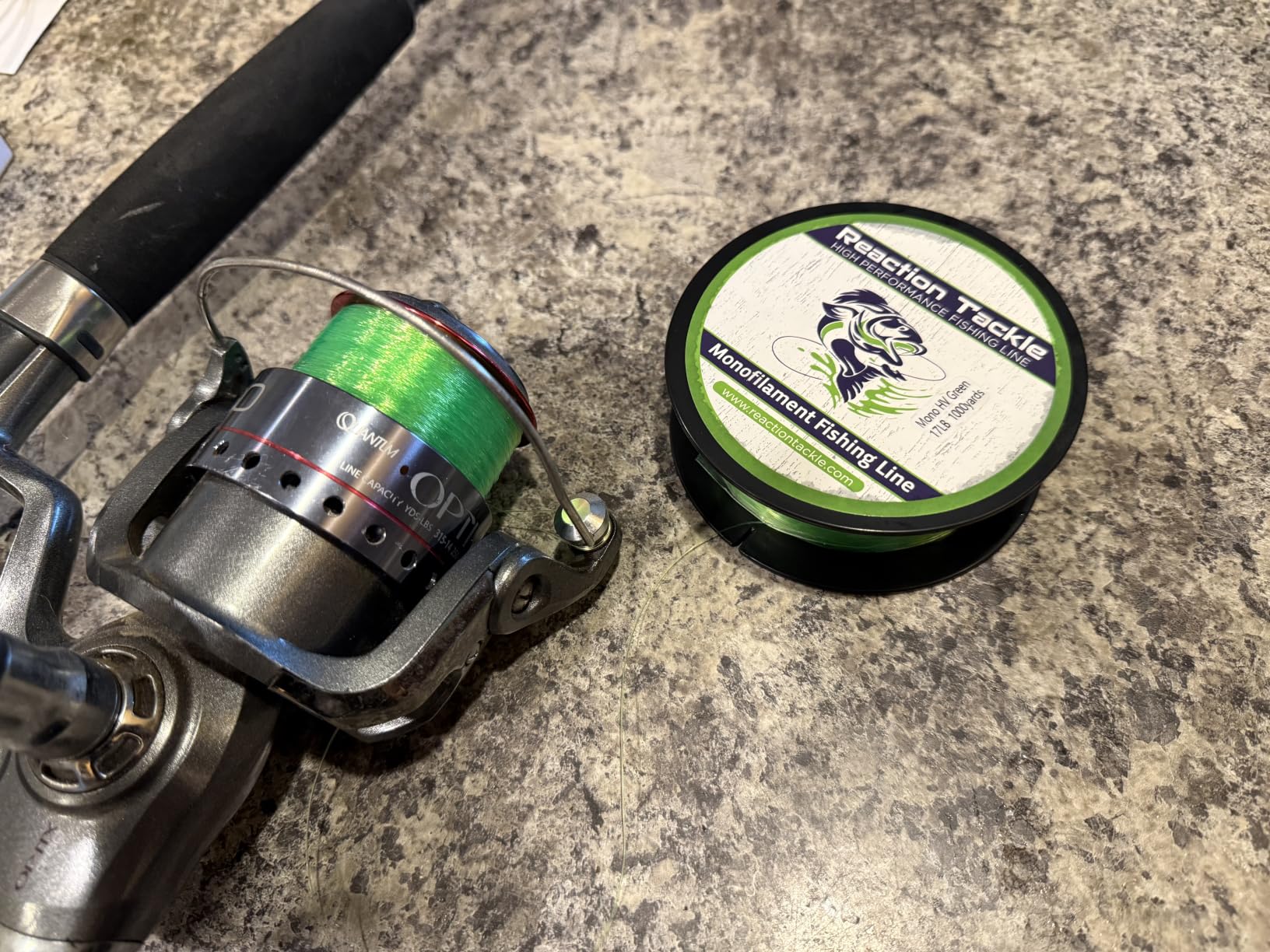 Reaction Tackle Monofilament Fishing Line - Premium Nylon Mono Line, Strong & Abrasion-Resistant, Low Memory for Smooth Long Casts - Freshwater & Saltwater customer photo 2