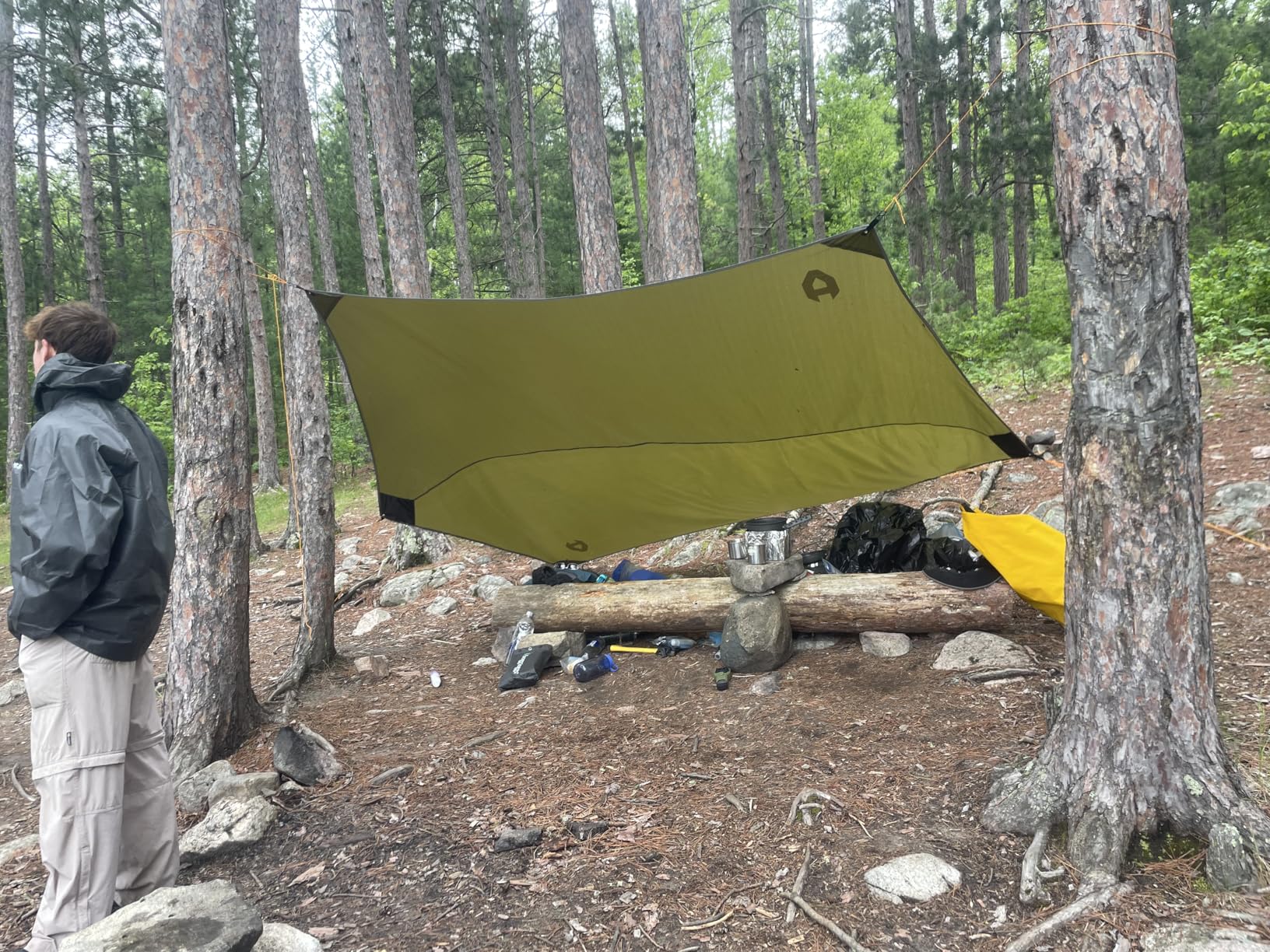 Rain Fly 12x10 Lightweight Survival Camping Tarp; 100% Waterproof; Makes a Great Backpacking Tarp or Hammock Shelter; Survival Bracelet Included customer photo 1