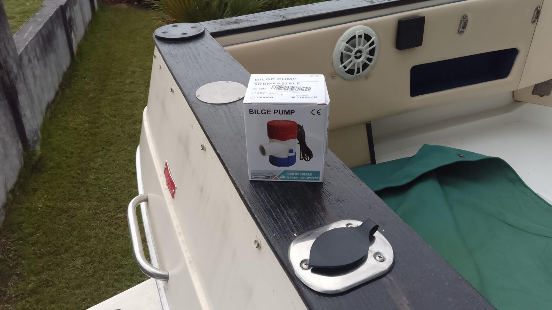 Sanuke 1100GPH Bilge Pump for Boats, 1-1/8