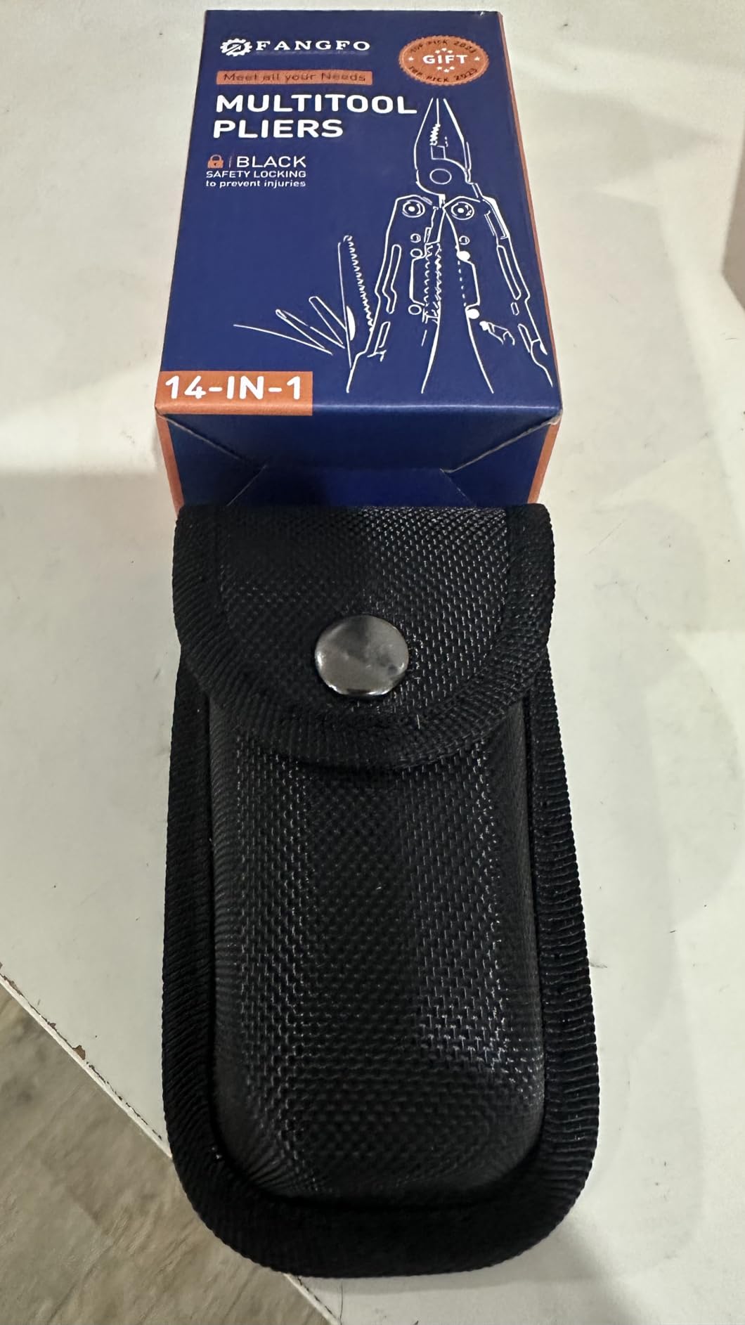14-In-1 Multitool with Safety Locking, Professional Stainless Steel Multitool Pliers Pocket Knife, Bottle Opener, Screwdriver with Nylon Sheath, Apply to Survival, Camping, Hunting and Hiking 1 Pcs customer photo 2
