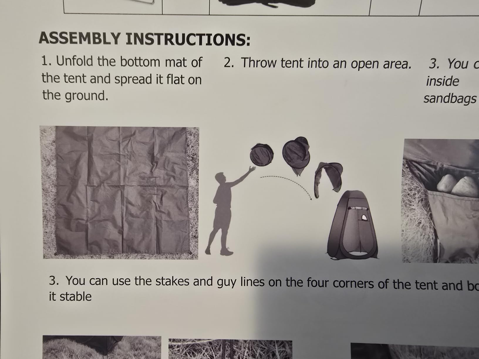 Wakeman Pop Up Changing Tent, 3.3 x 3.3 x 6.2ft, Camping Shower Tent for Portable Toilet Stall or Dressing Room with Carry Bag for Camping, Beach, or Tailgate, Polyester customer photo 2