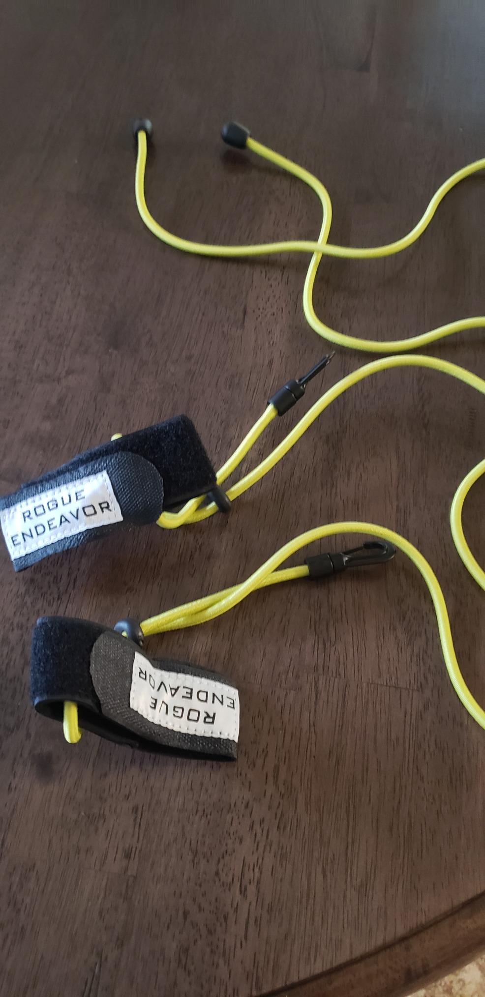 Rogue Endeavor Rod Leash & Paddle Leash Kit, Set of 2, Kayak Fishing & Paddle Boarding- 48