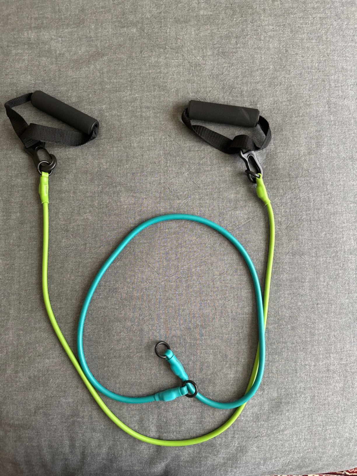 Gaiam 3-in-1 Resistance Band Kit with Comfort-Grip Handles and Interchangeable Strength Bands for High Intensity Training customer photo 1