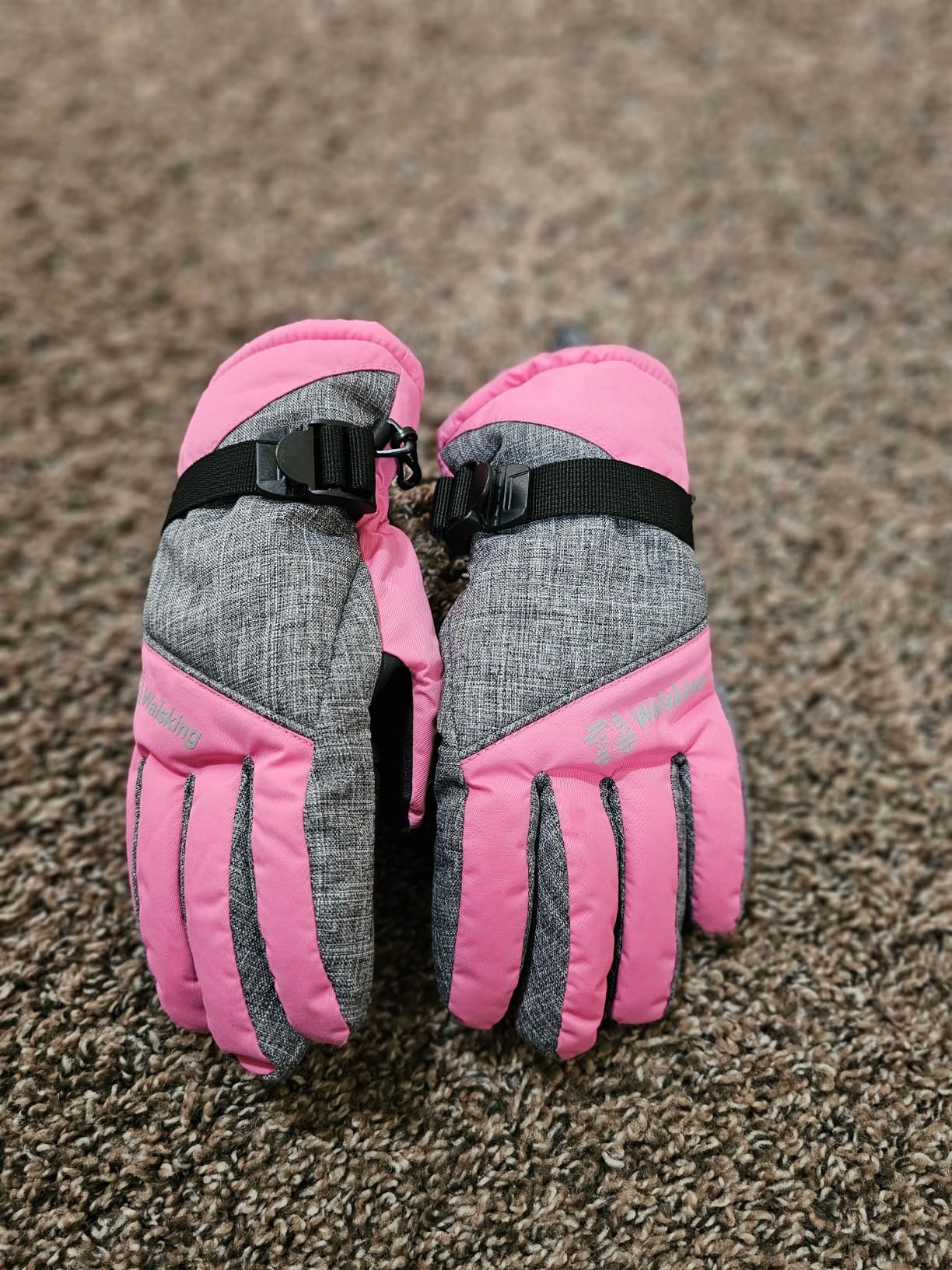 Kids Winter Gloves 3M Thinsulate Snow Waterproof Ski Cold Weather Insulated Outdoor Snowboard Gloves for Boys Girls Youth customer photo 2