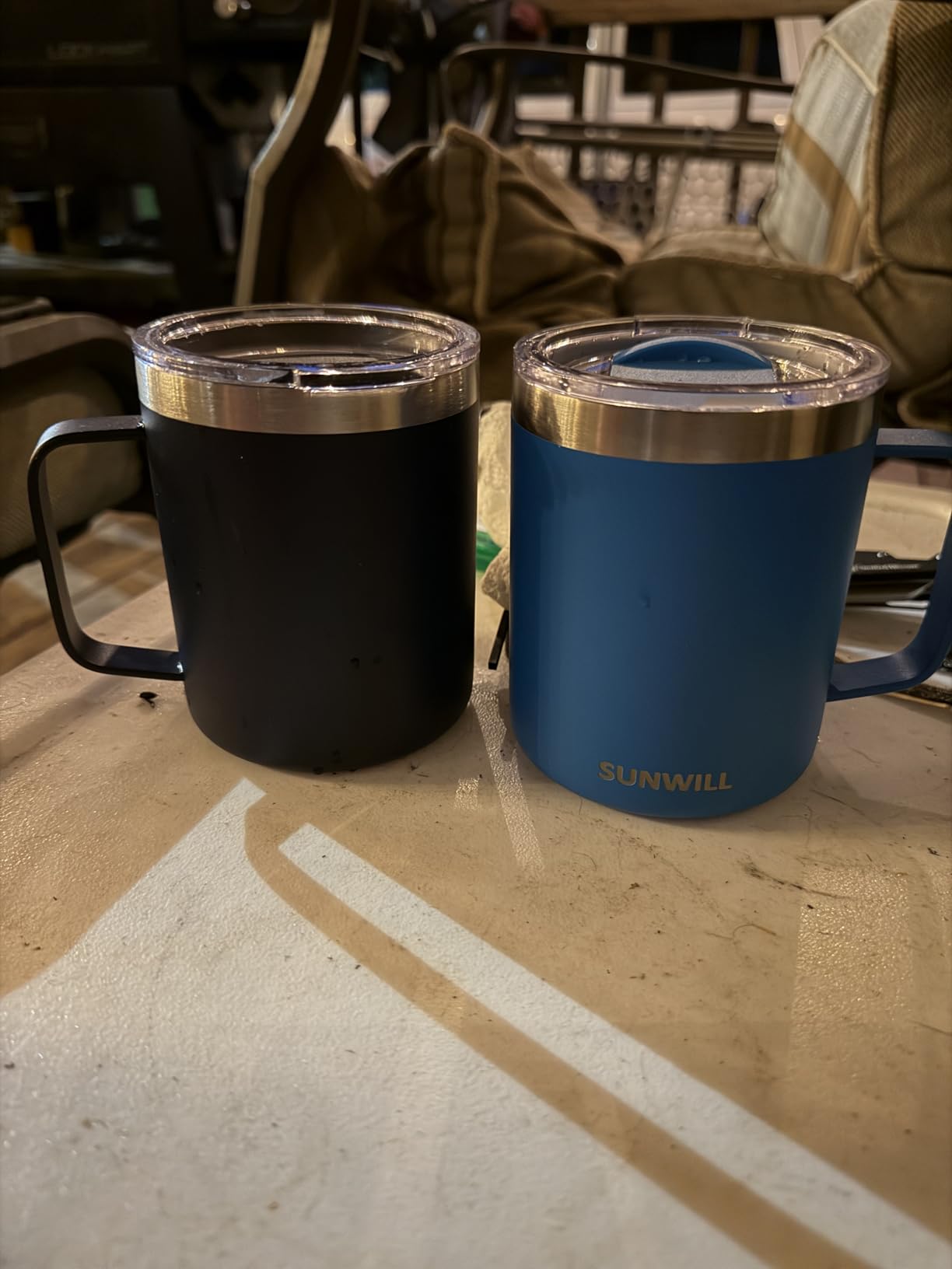 SUNWILL Insulated Coffee Mug, Stainless Steel 14 oz, Splash-Proof Lid customer photo 1