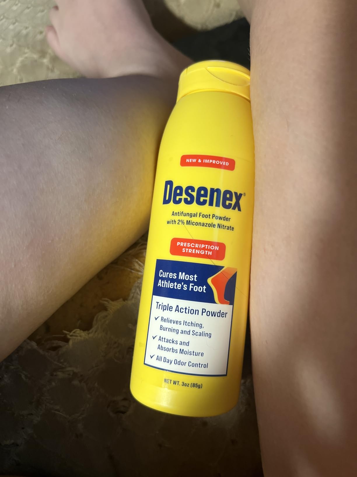 Desenex Anti-Fungal Foot Powder, Cures Most Athlete's Foot, 2% Miconazole Nitrate, 3oz Bottle customer photo 1
