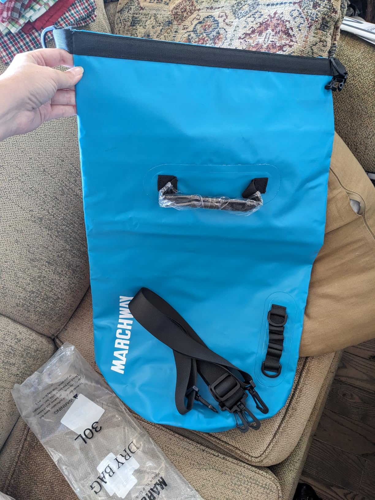 MARCHWAY Floating Waterproof Dry Bag Backpack 5L/10L/20L/30L/40L, Roll Top Sack Keeps Gear Dry for Kayaking, Rafting, Boating, Swimming, Camping, Hiking, Beach, Fishing customer photo 1