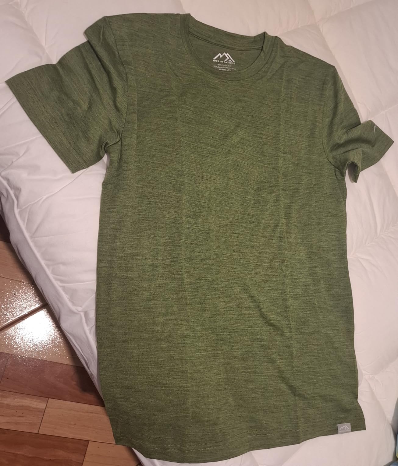 Merino Wool T-Shirt Mens - Merino Wool Undershirt Thermal Shirt for Men and Hiking Socks customer photo 1