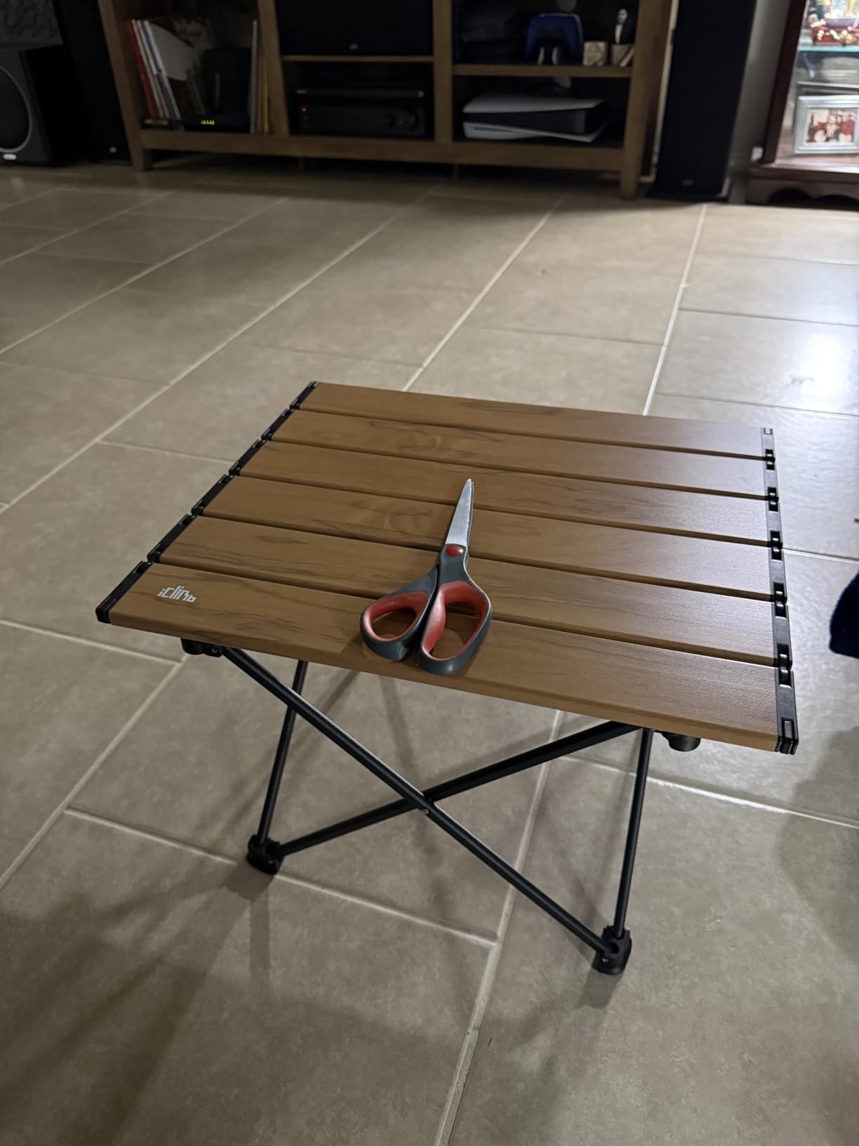 Ultralight Compact Camping Folding Table (Black - S) | with Carry Bag, for Camping Backpacking Hiking Beach Picnic customer photo 1