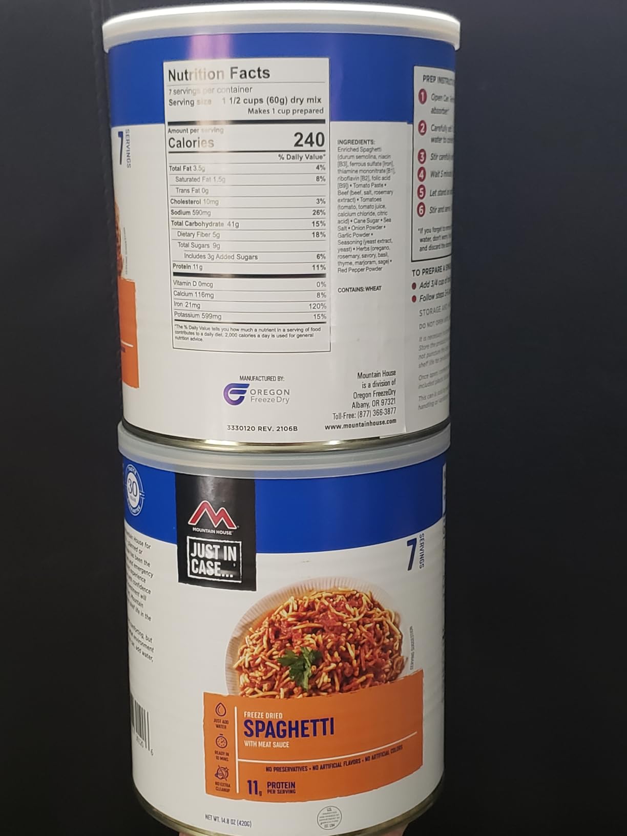 Mountain House Rice & Chicken #10 Can | Freeze Dried Survival & Emergency Food | Gluten-Free | 9 Servings customer photo 1