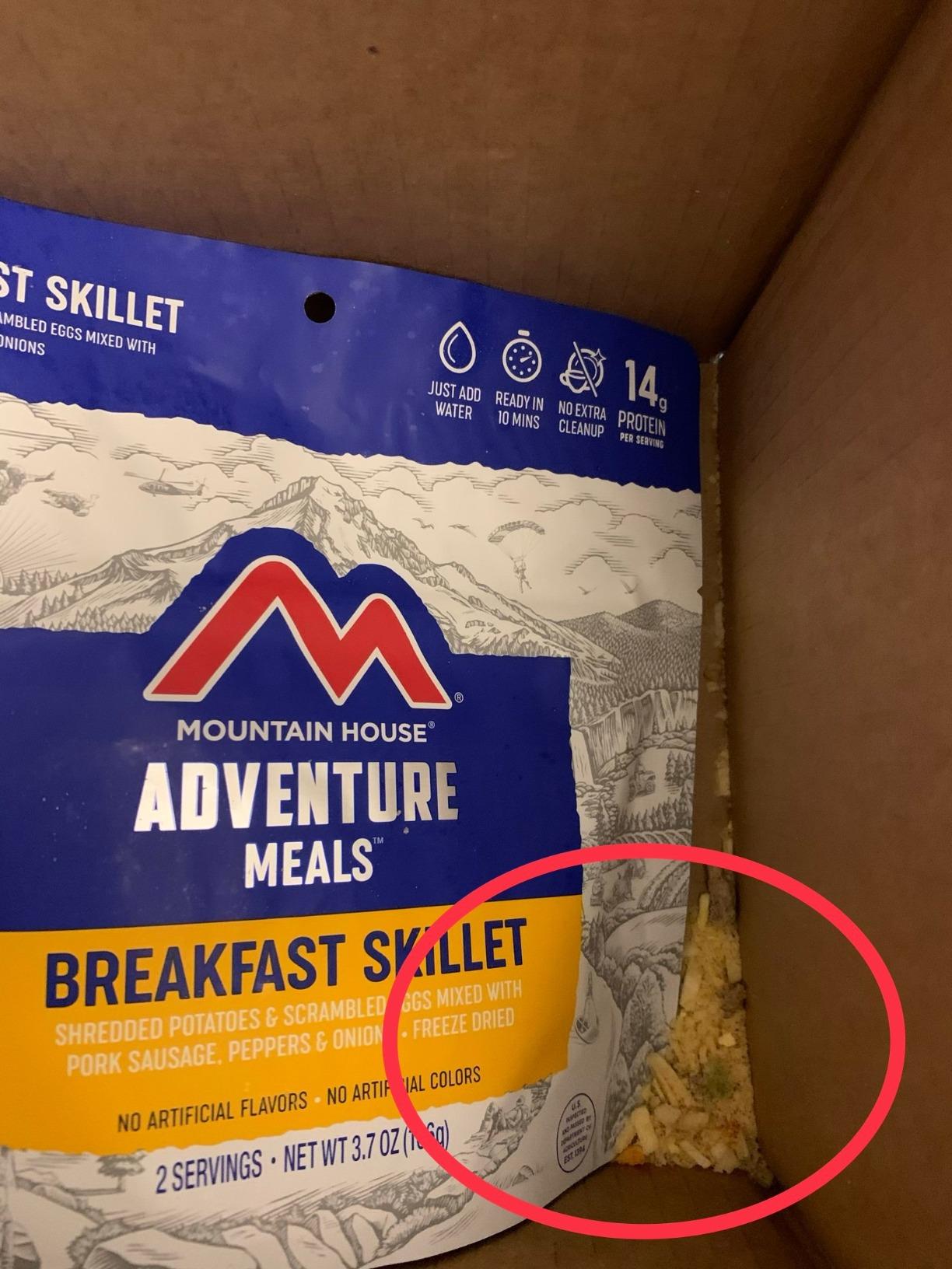 Mountain House Breakfast Skillet | Freeze Dried Backpacking & Camping Food | 6-Pack | Gluten-Free customer photo 1