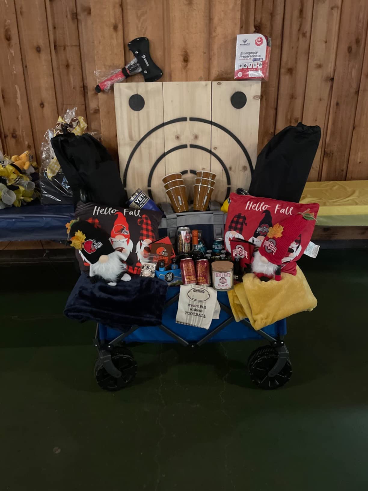 BIGSHOT Wooden Axe Throwing Target with Bottle Opener customer photo 2