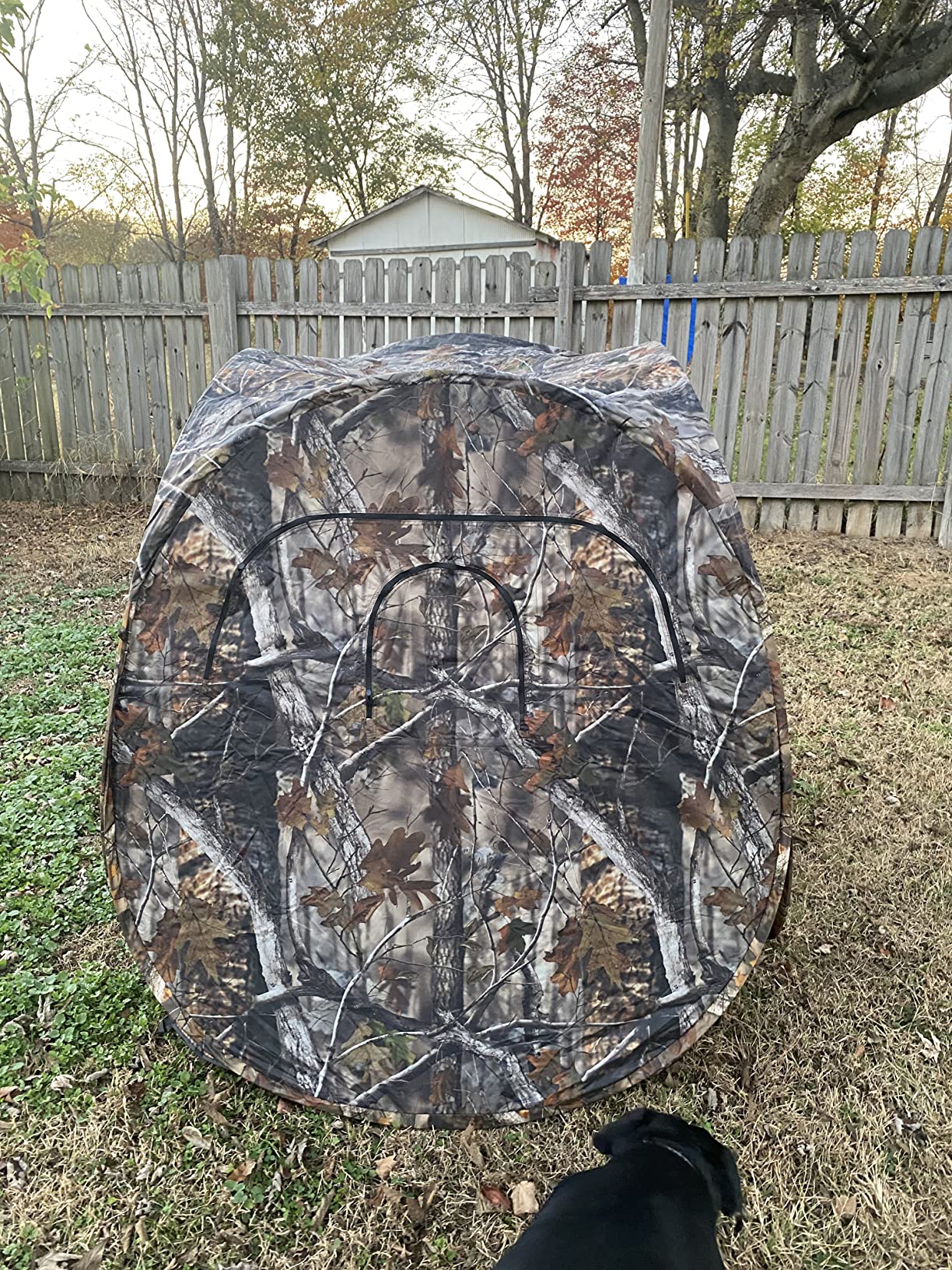 Guide Gear HuntRite Deluxe 4-Panel Spring Steel Hunting Blind; 2 Person Ground Tent for Deer and Turkey Season customer photo 2