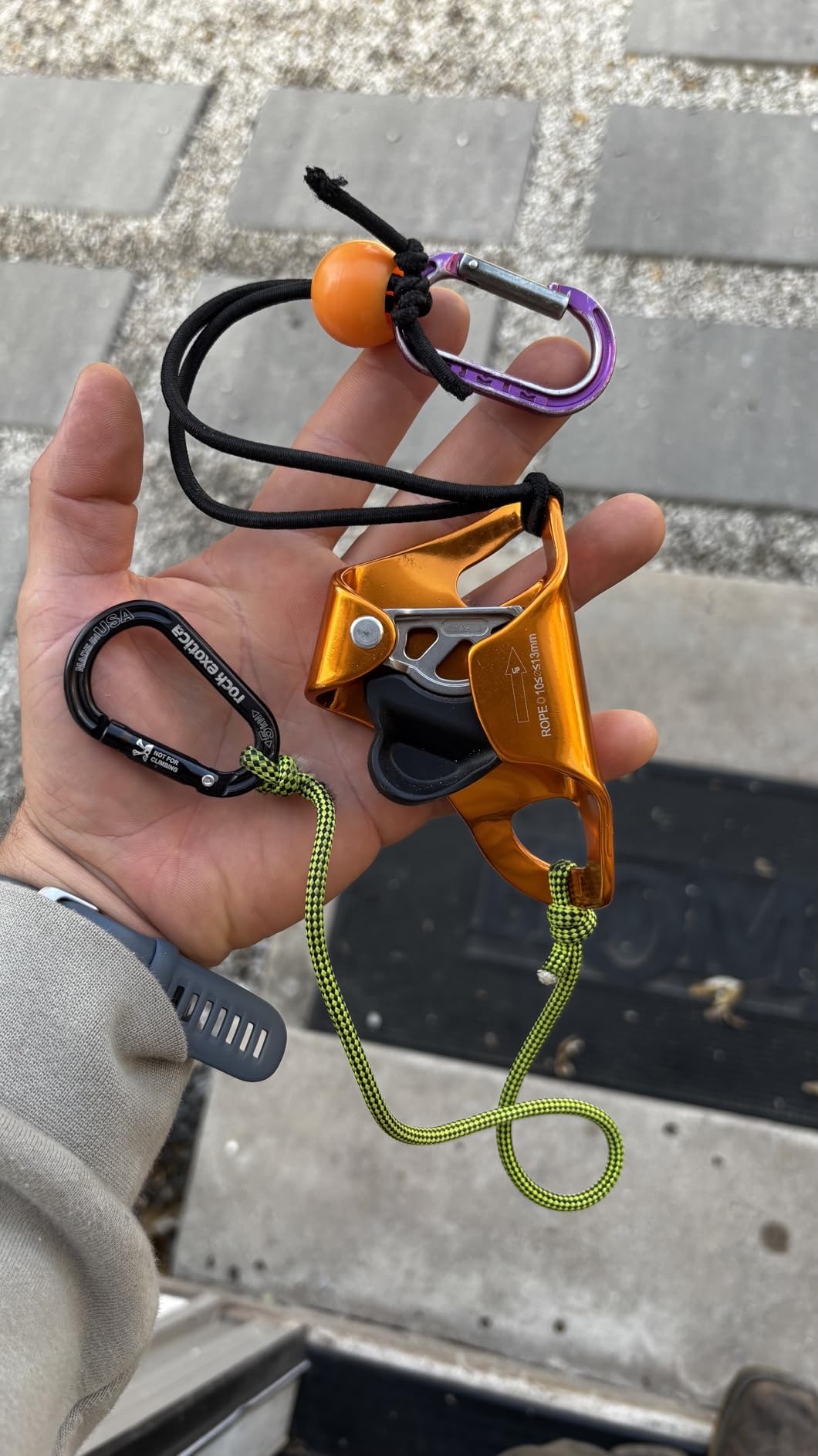 WILDKEN Rock Climbing Chest Ascender Mountaineering Tree Arborist Rappelling Gear Rope Clamp for 10-13MM Rope customer photo 1