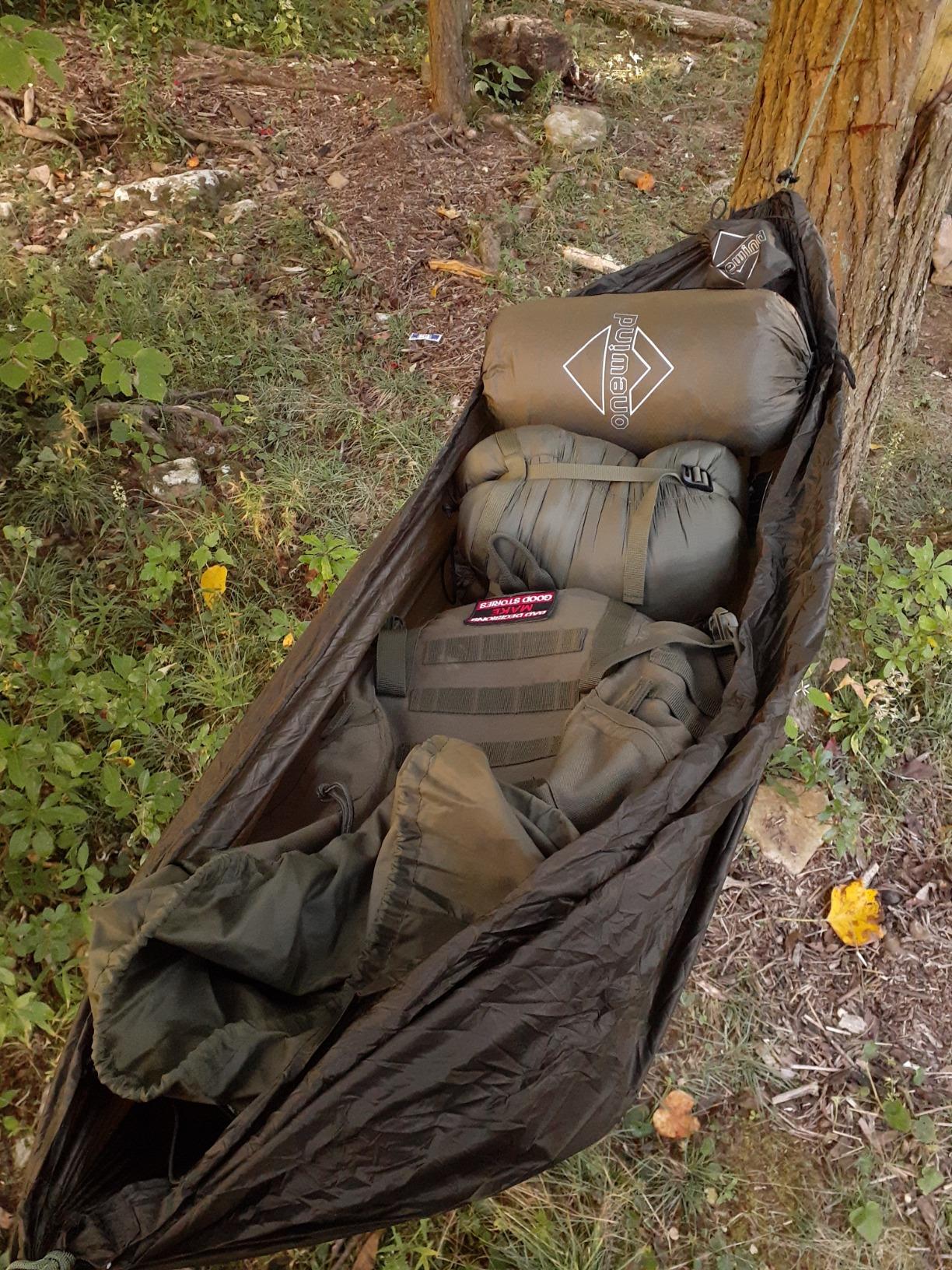 Onewind Versatile Hammock Gear Sling or Backpack Rain Cover | Ultralight Waterproof Underbelly Gear Storage 90L customer photo 2
