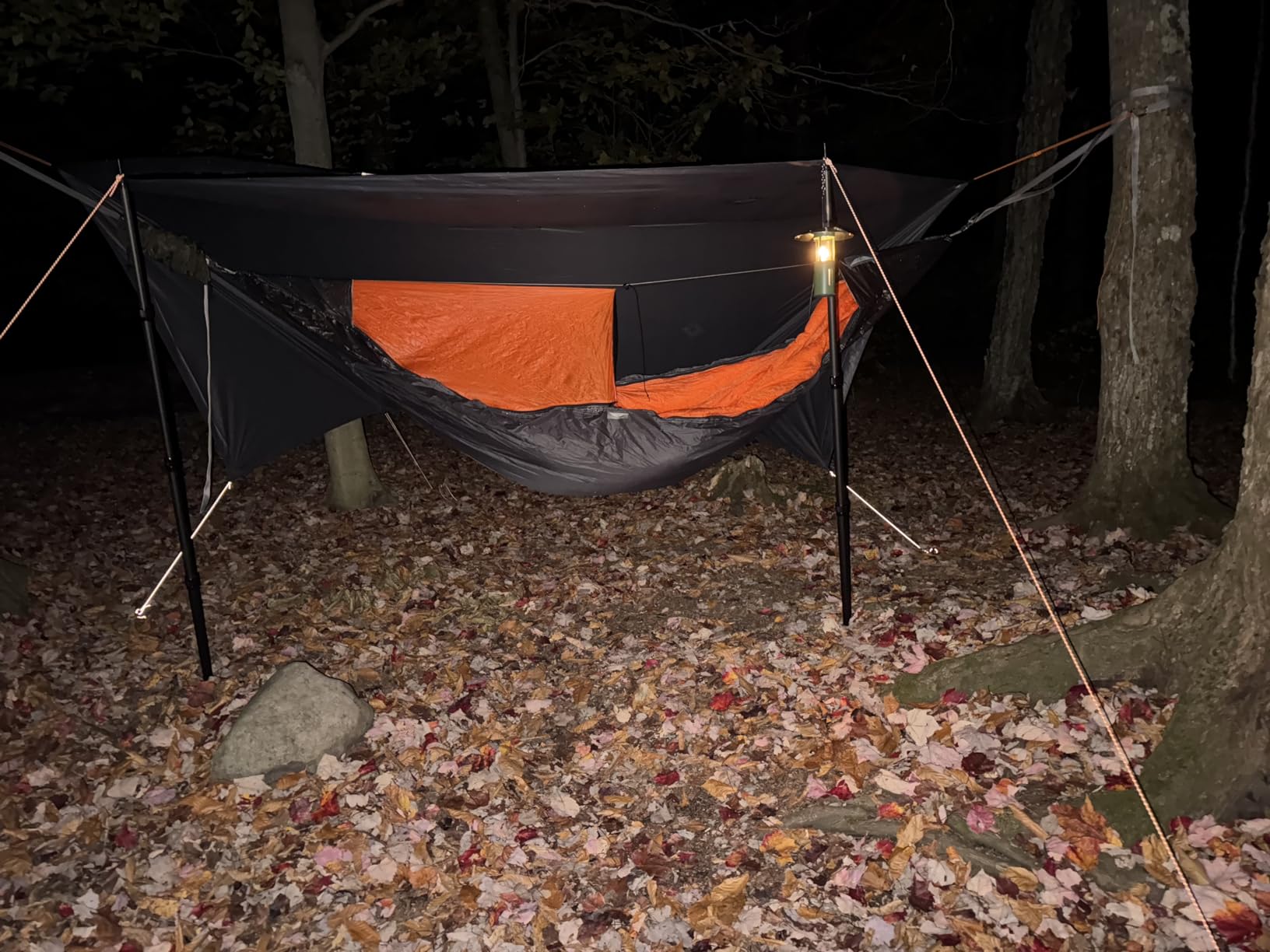 onewind 12x10ft Ultralight Camping Hammock Tarp, Hammock Rainfly with Doors | 1.1oz 20D Ripstop Silnylon, 4000mm Water resistant, Lightweight Tarp Shelter, 4 Season Tent Tarp for Hiking Backpacking customer photo 2