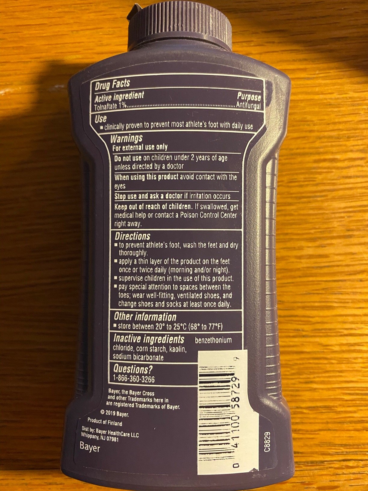 Lotrimin Athlete's Foot Daily Prevention Medicated Foot Powder Bottle, 3 Ounce customer photo 2