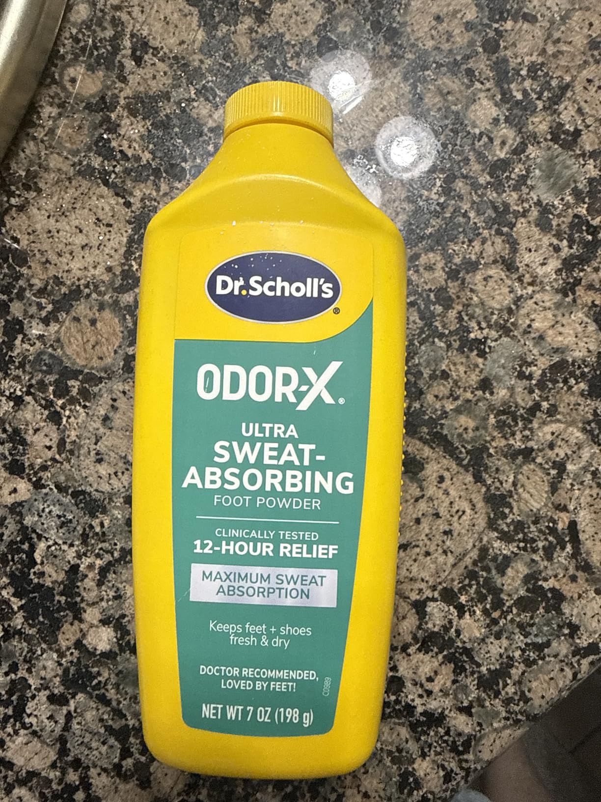 Dr. Scholl's ULTRA-SWEAT ABSORBING FOOT POWDER, 7 oz - Maximum Sweat Absorption, Clinically Tested 12-Hour Relief customer photo 2