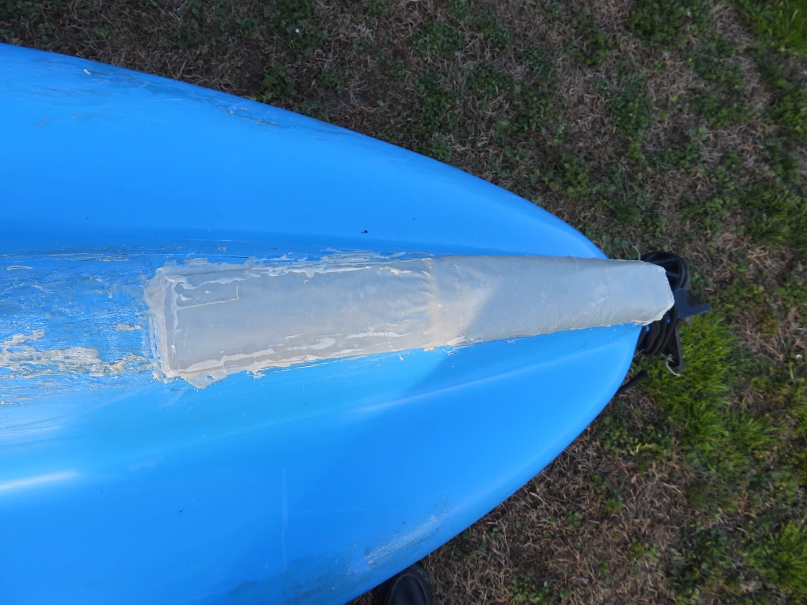 Gator Patch Kayak Keel Guard - Strip Form - Protects and Repairs Vulnerable Kayak Keel Contact Points - DIY Installation - Prep, Peel and Stick - Easy to Use - USA Made customer photo 1
