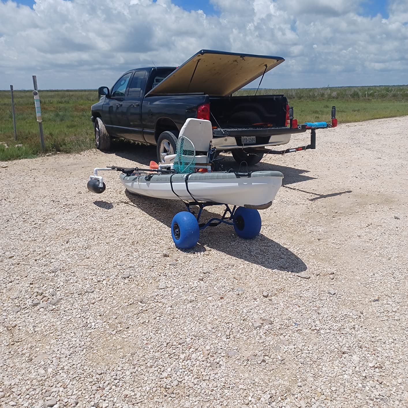 Newcod Kayak Cart, Kayak Dolly Cart for Carrying Kayak Canoe SUP Paddle Board customer photo 1