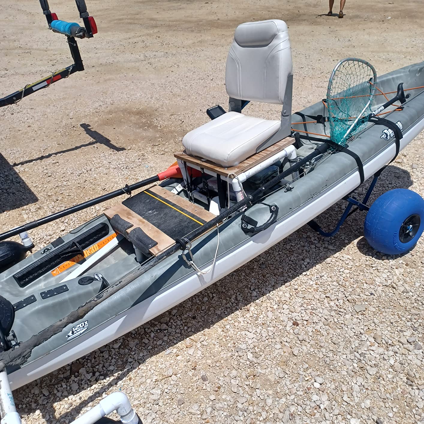 Newcod Kayak Cart, Kayak Dolly Cart for Carrying Kayak Canoe SUP Paddle Board customer photo 2
