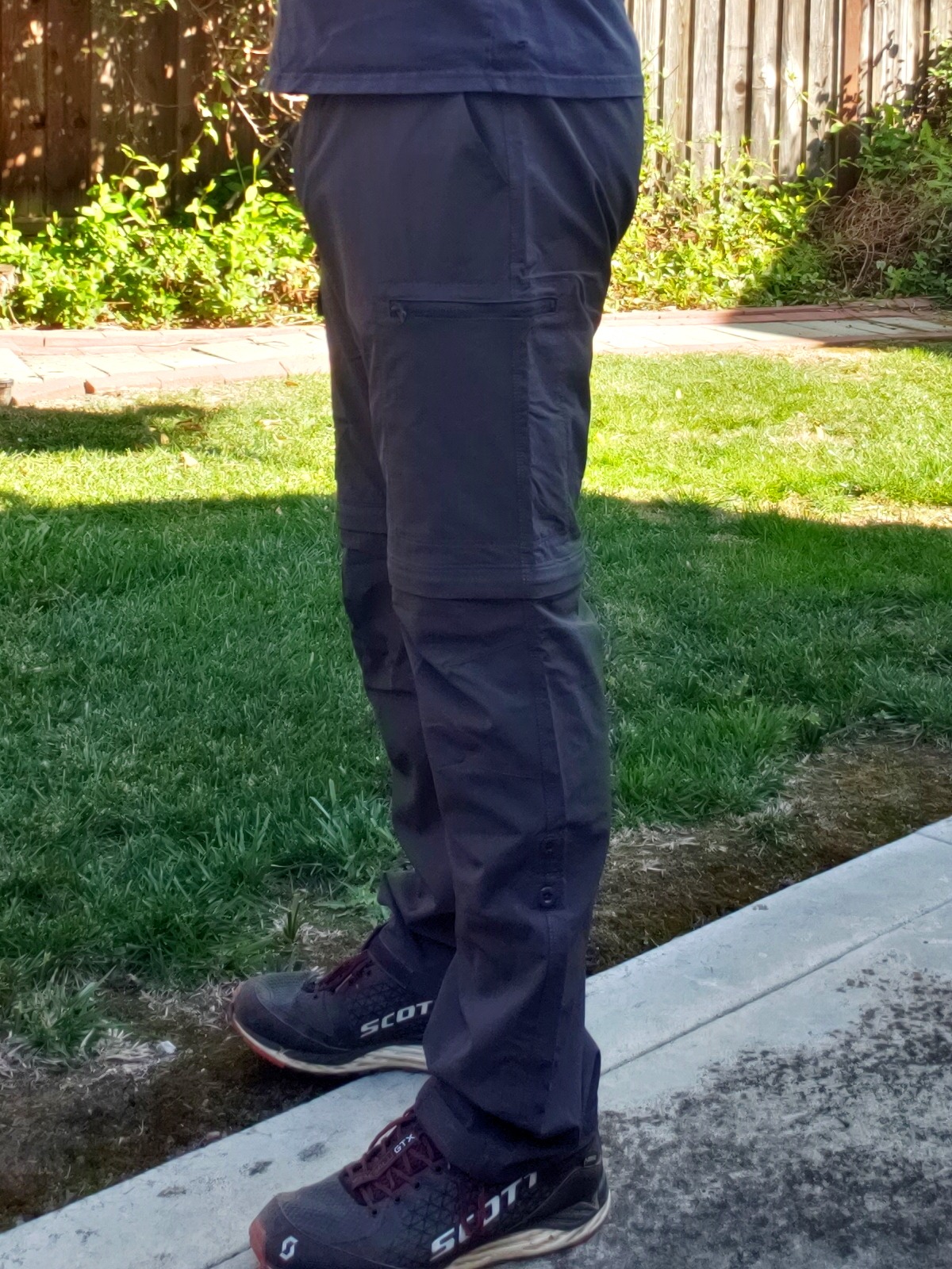 Men's Convertible Hiking Pants: 3 in 1 Zip-Off for Travel customer photo 2