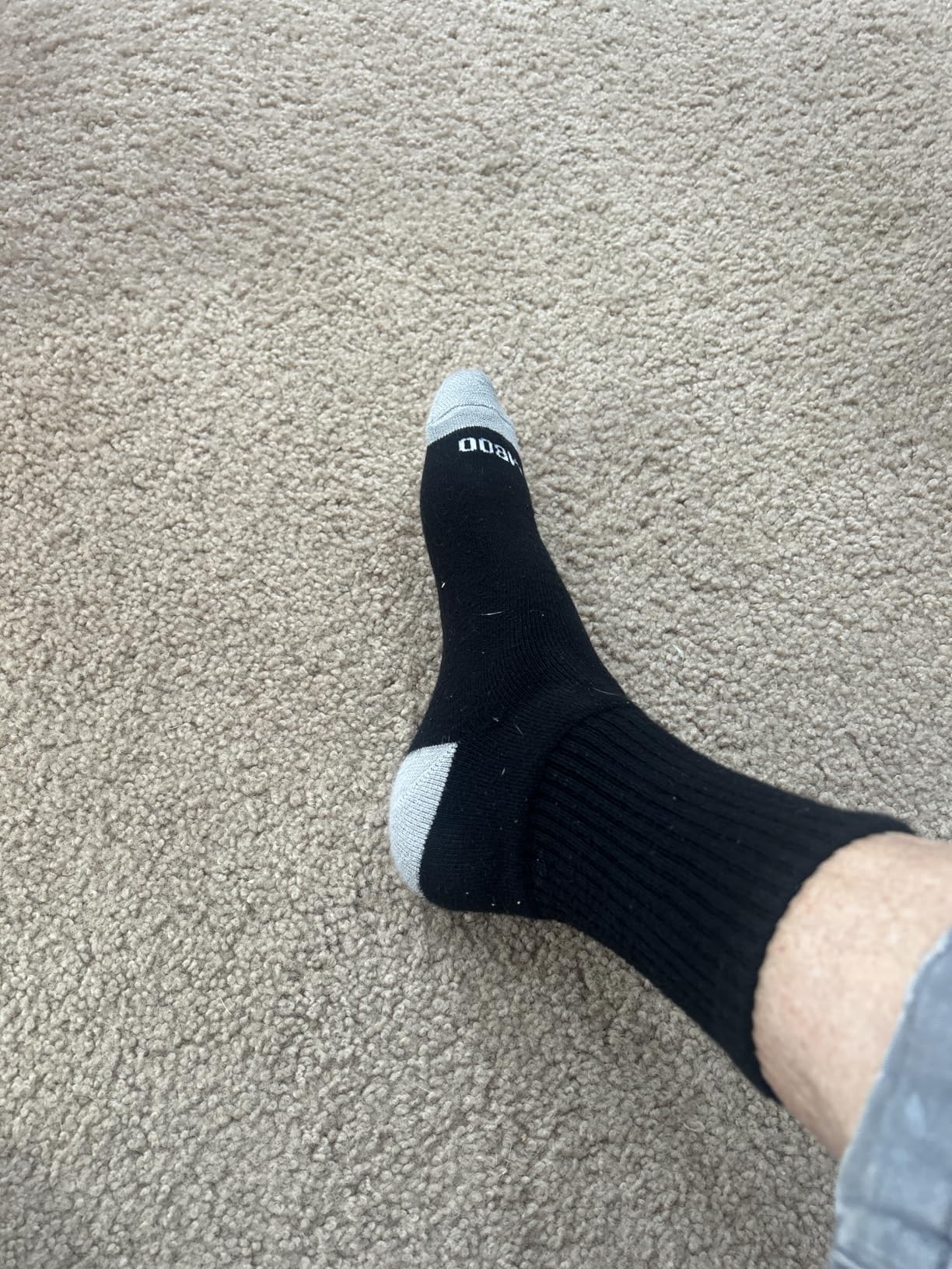 Premium Bamboo Rayon Crew Work Socks - Moisture Wicking, Odor Eliminating Crew Socks for Men customer photo 1