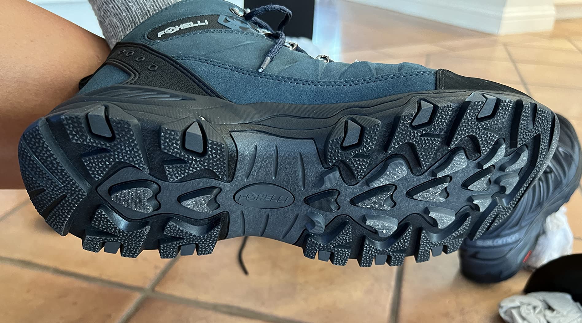 Foxelli Men's Hiking Boots - Waterproof Breathable & Lightweight Suede Leather Hiking Boots for Men customer photo 2