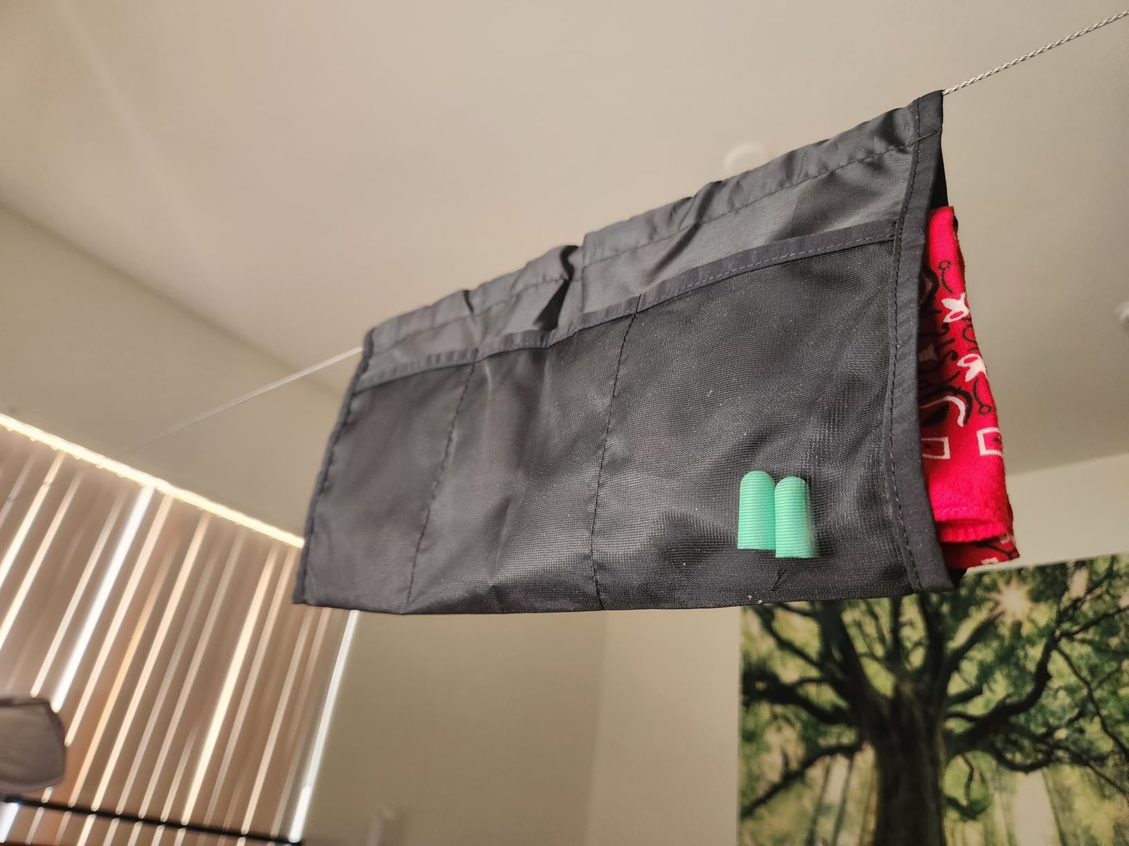Hammock Organizer, Multipurpose Hammock Organizer Foldable Storage Bag for Outdoor Sports Climbing Travel customer photo 1