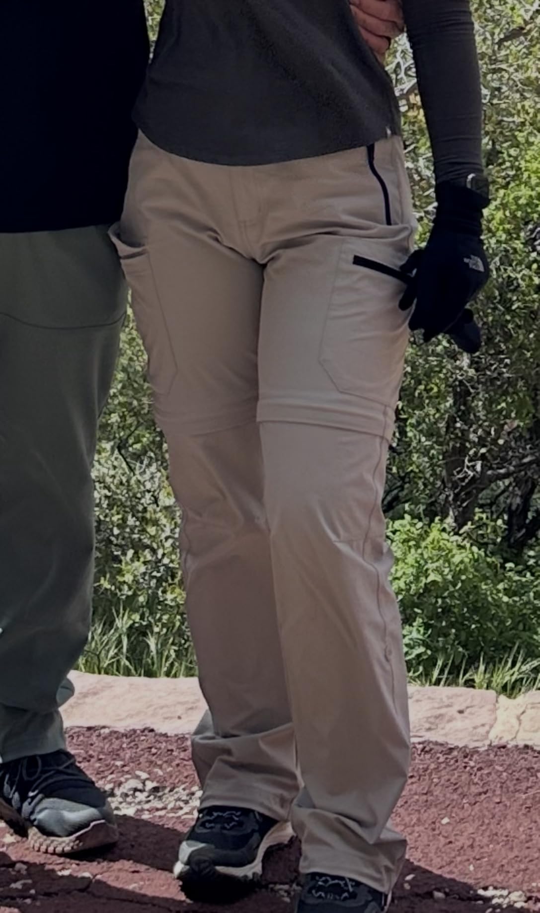 Wespornow Women's Convertible Hiking Pants Zip-Off | Lightweight, Breathable, Quick-Dry, Water-Resistant, Roll-up & Adjustable Cuffs, for Outdoors, Safari, Travel with 5 Pockets customer photo 1