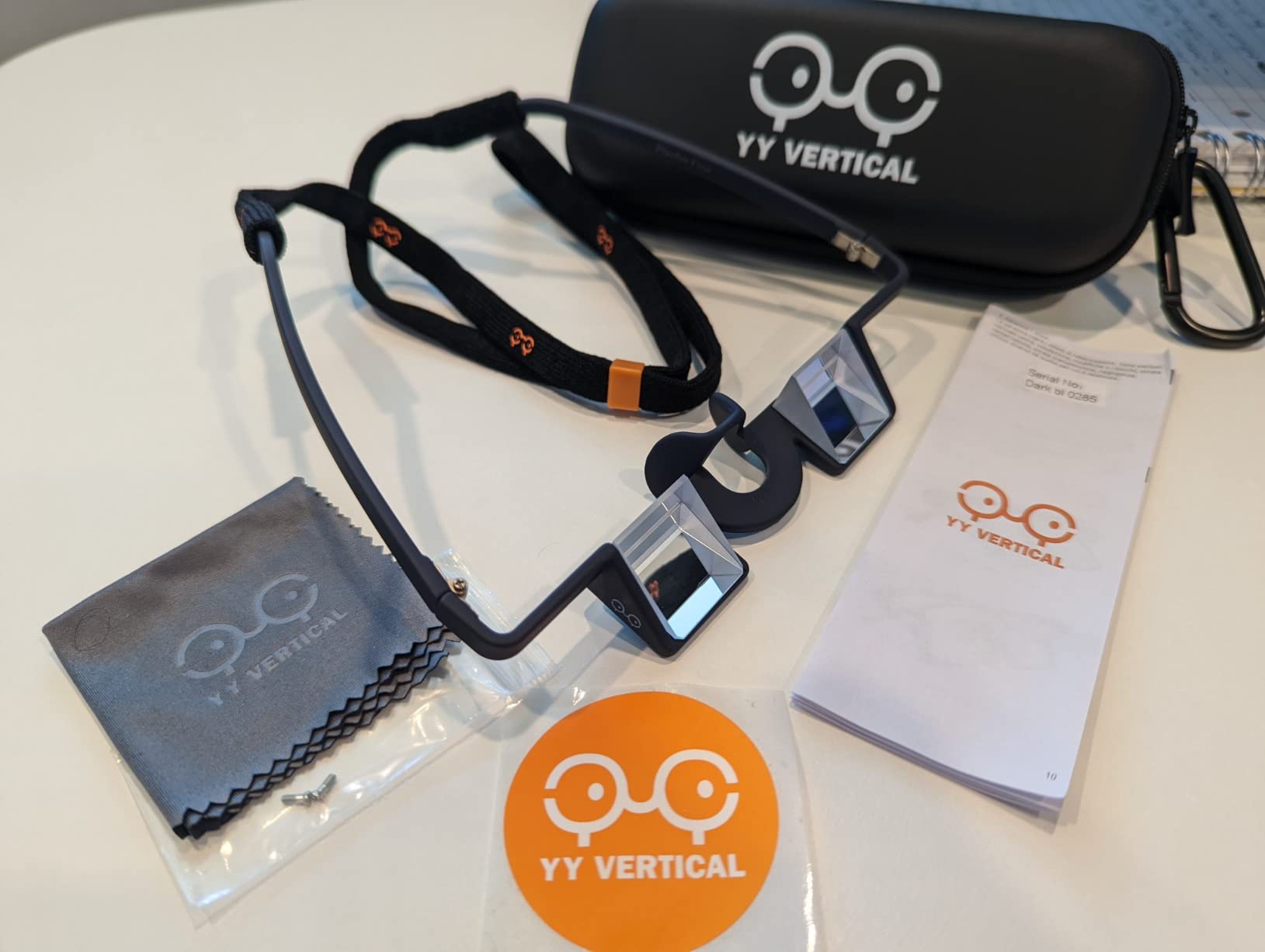 YY Vertical Belay Glasses for Rock Climbing - Upward Vision Prisms for Safe Belaying - Anti Neck Strain - Not for Reading customer photo 2