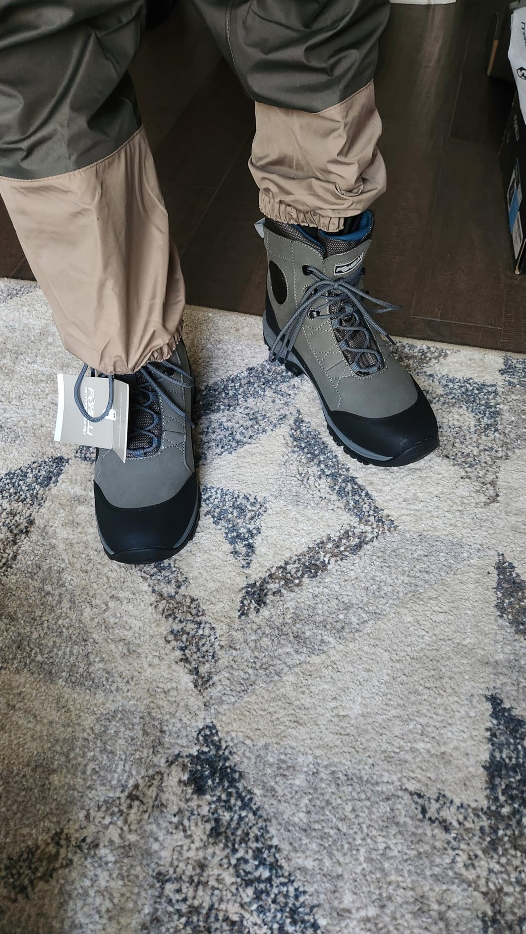 Foxelli Wading Boots - Lightweight Fly Fishing Boots for Men, Rubber Sole Wading Shoes customer photo 1