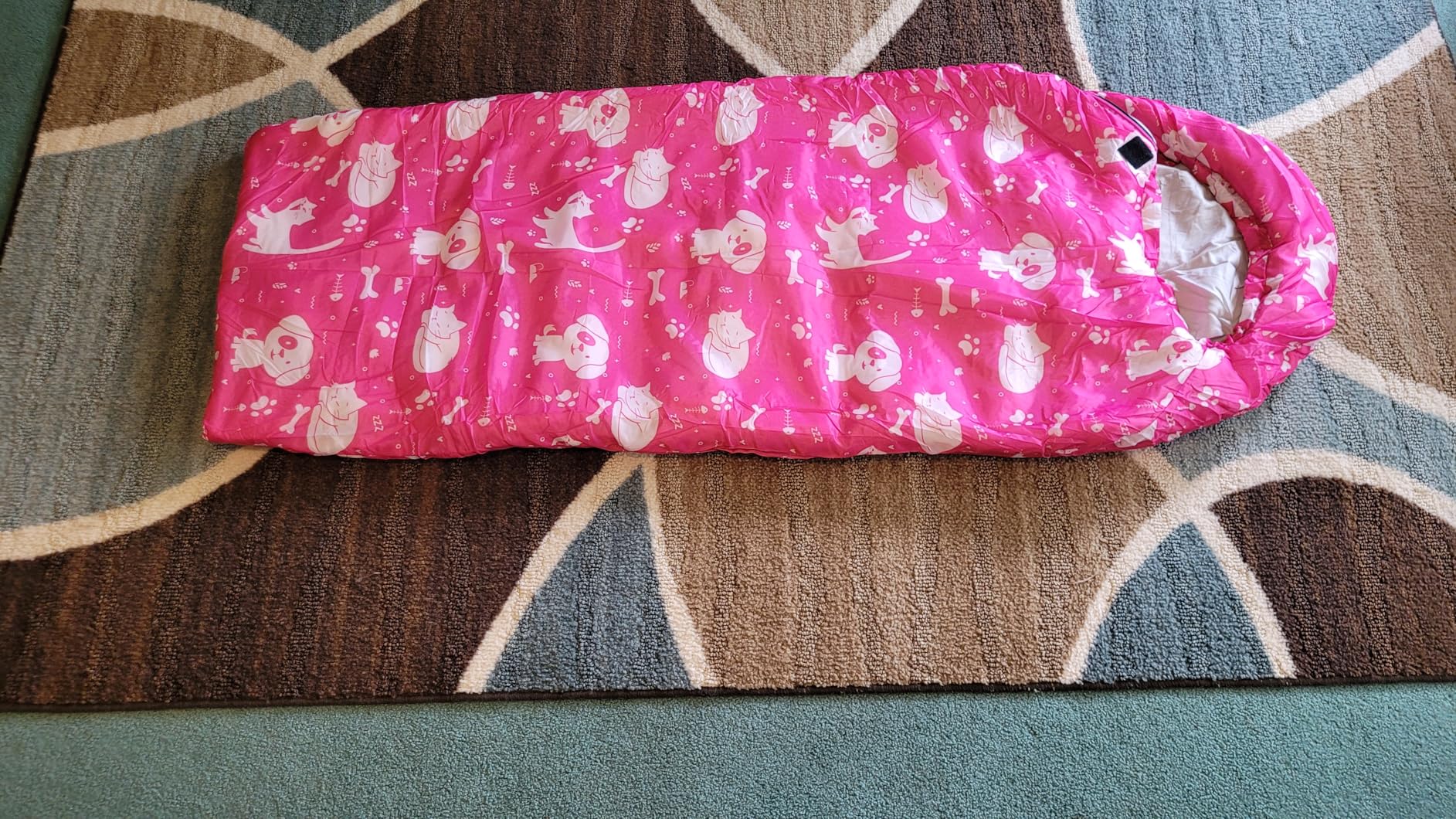KidzAdventure Mummy Style 32-59F Kids Sleeping Bag with Pillow Sleeve, 4 Season, Lightweight and Backpacking Style, Ideal for Camping, Sleepover, Boys, Girls, and Youth customer photo 1