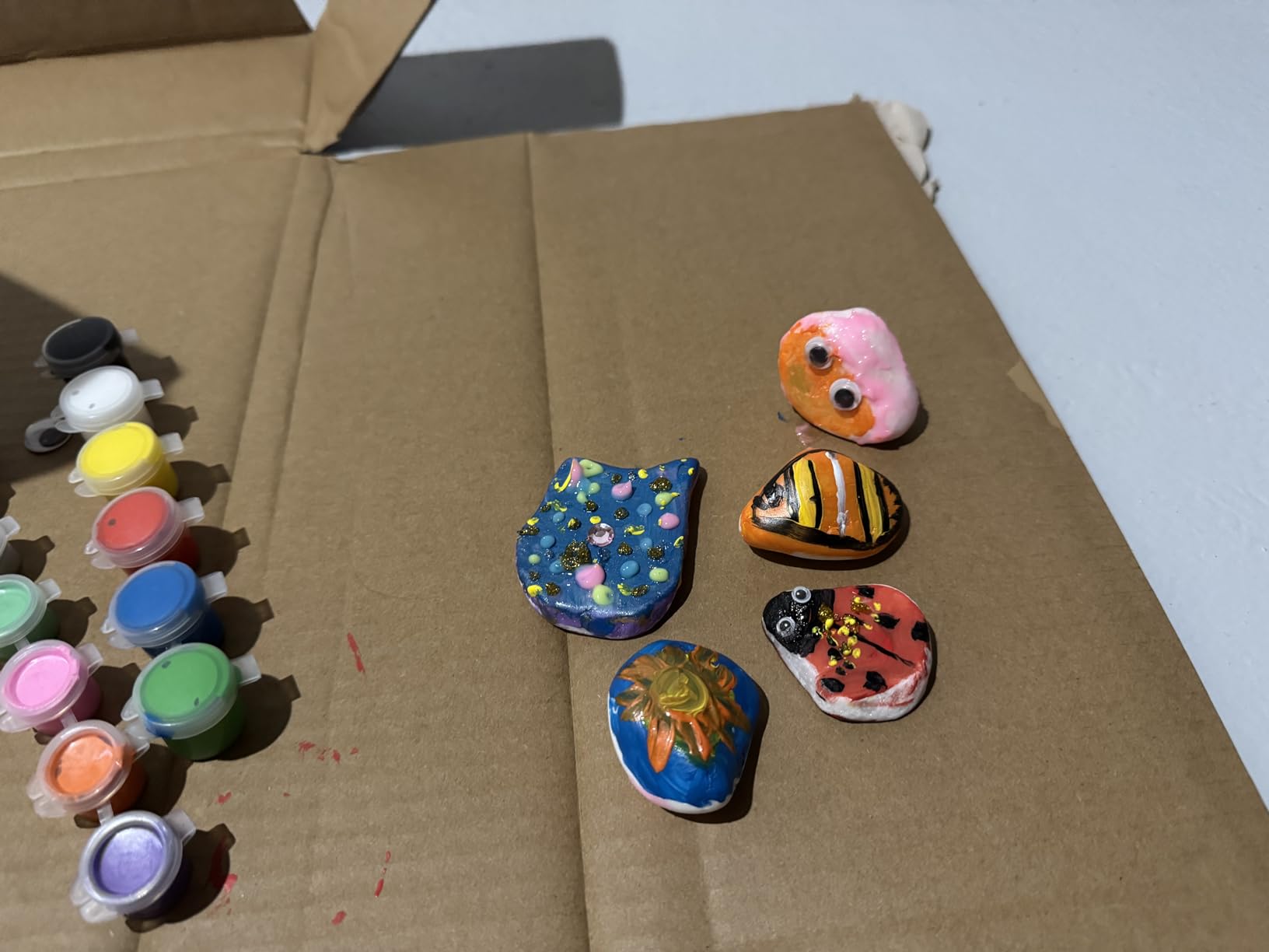 Rock Painting Kit- Glow in The Dark Rock Kit, Arts and Crafts for Kids Ages 6-12, Art Supplies Toy, Kids Craft Paint Kits, Arts & Crafts for Boys Girls Birthday Party Gift Toy customer photo 2