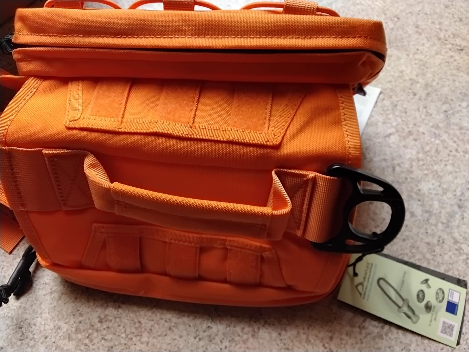 ONETIGRIS Dog Backpack for Medium & Large Dogs, Nylon Backpack for Dogs Tactical Pet Backpack with Side Pockets for Hiking Walking Training Running (Green, Medium) customer photo 2