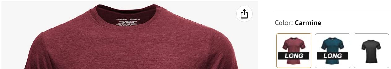 Men's Merino Wool Lightweight Hiking Running Workout Breathable Base Layer T Shirt customer photo 1